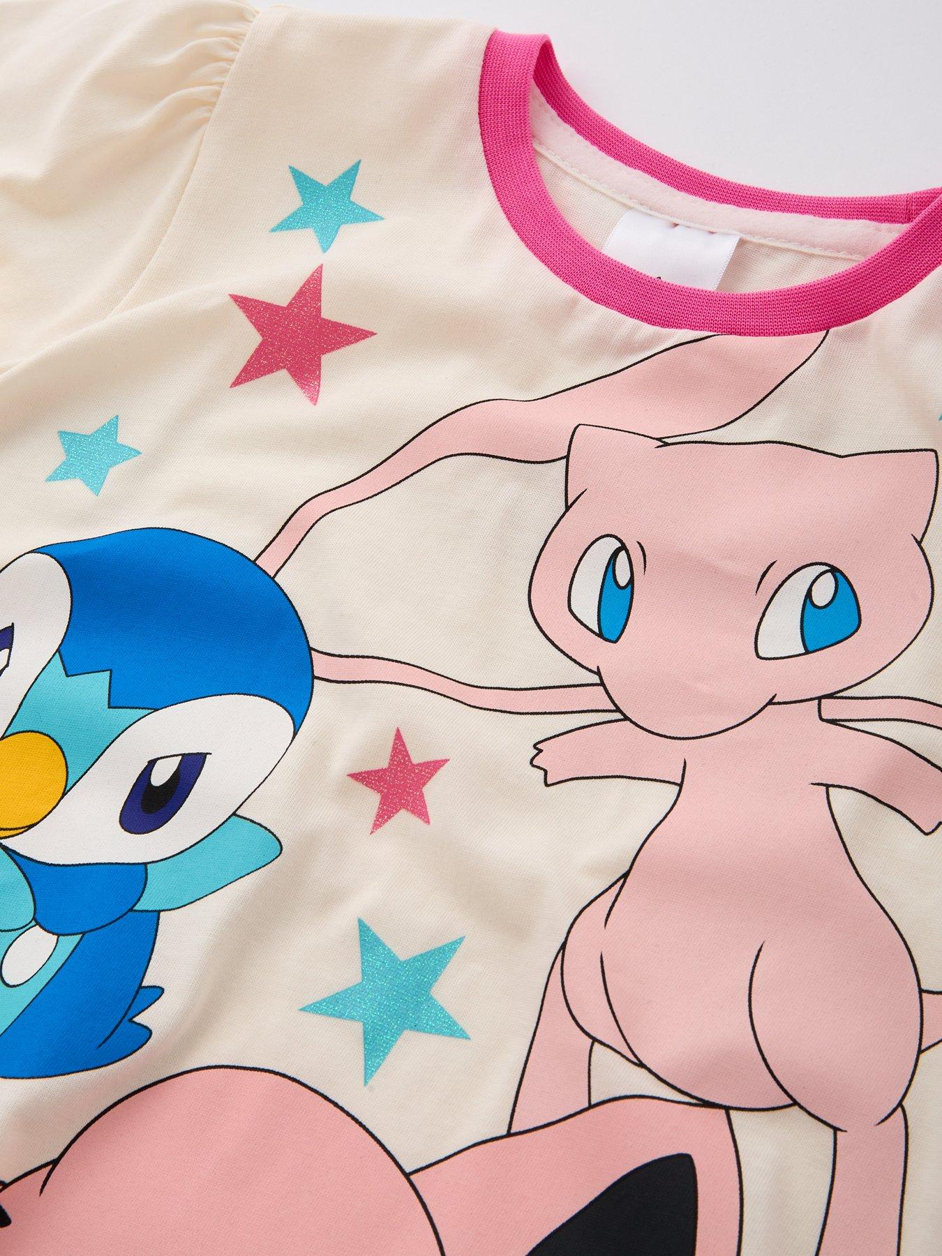 pokemon-short-sleeve-pyjamas-pinkdetail