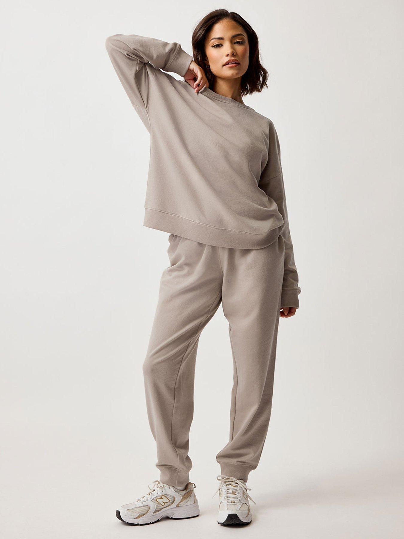 Image 1 of 4 of PixieGirl Petite Crew Neck Sweatshirt - Natural