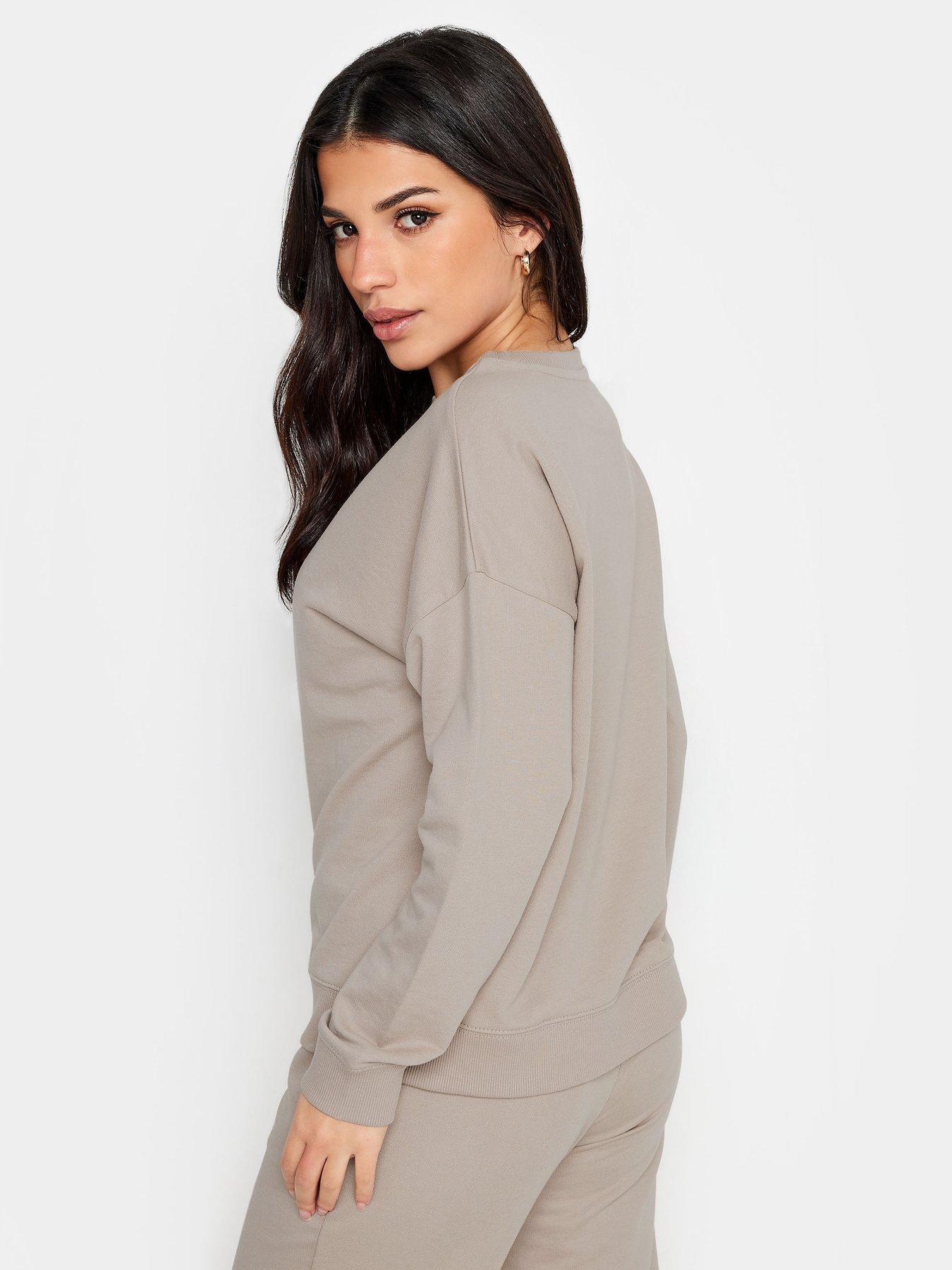 Image 2 of 4 of PixieGirl Petite Crew Neck Sweatshirt - Natural