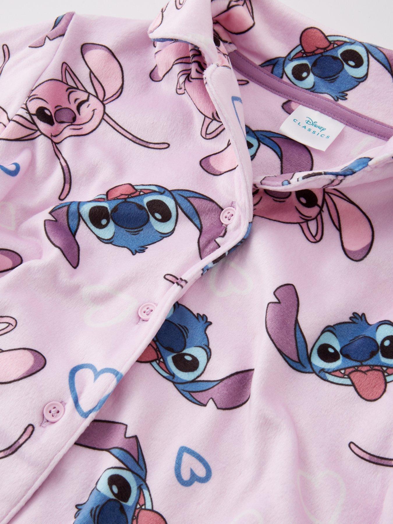 disney-lilo-stitch-disney-stitch-button-through-fleece-pyjamas-pinkblueoutfit