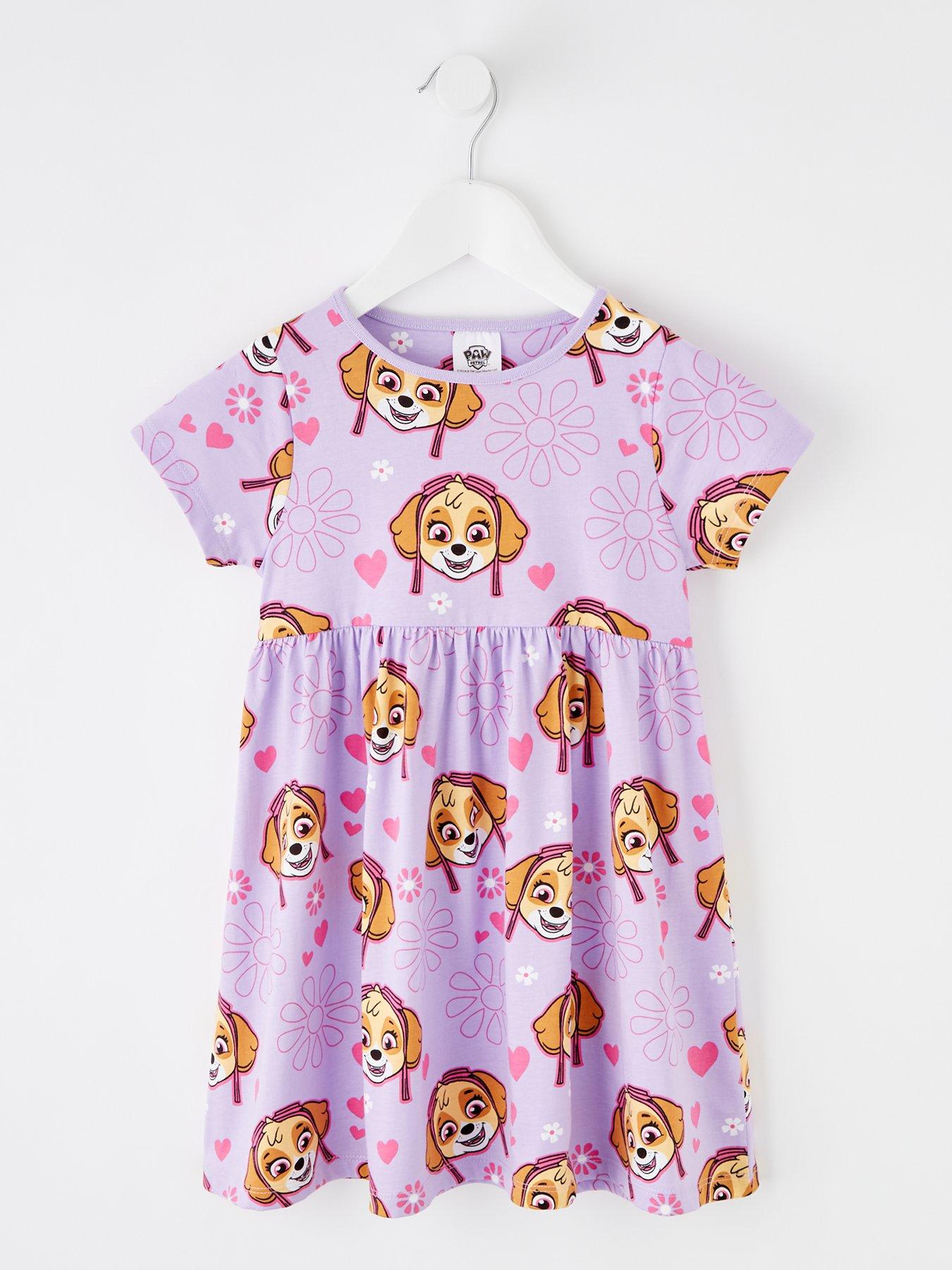 paw-patrol-paw-patrol-skye-all-over-print-short-sleeve-skater-dress