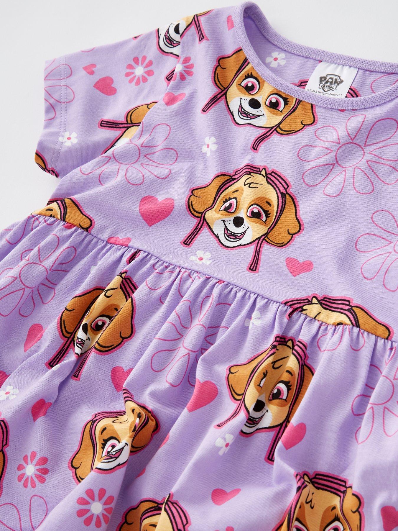 paw-patrol-paw-patrol-skye-all-over-print-short-sleeve-skater-dressdetail