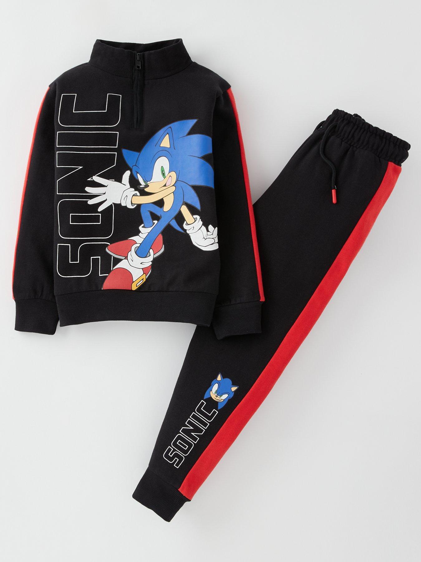 sonic-the-hedgehog-2-piece-half-zip-sweat-and-jogger-set-blackfront