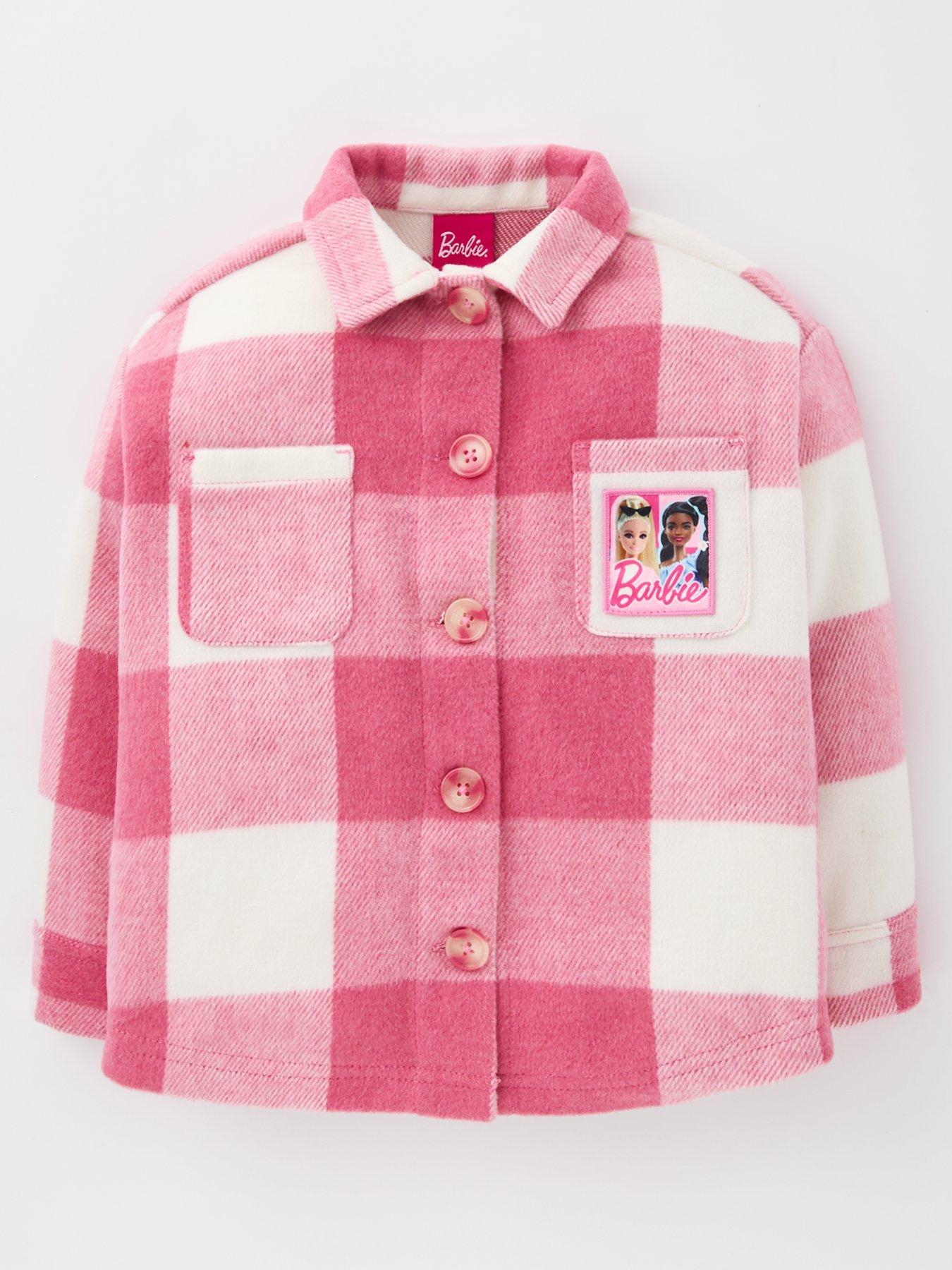 barbie-barbie-brushed-check-shacket