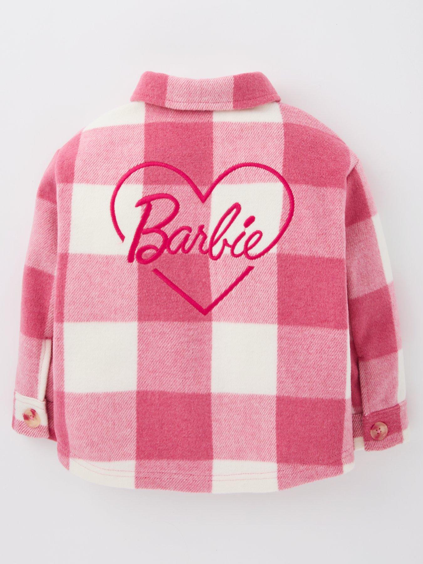 barbie-barbie-brushed-check-shacketback