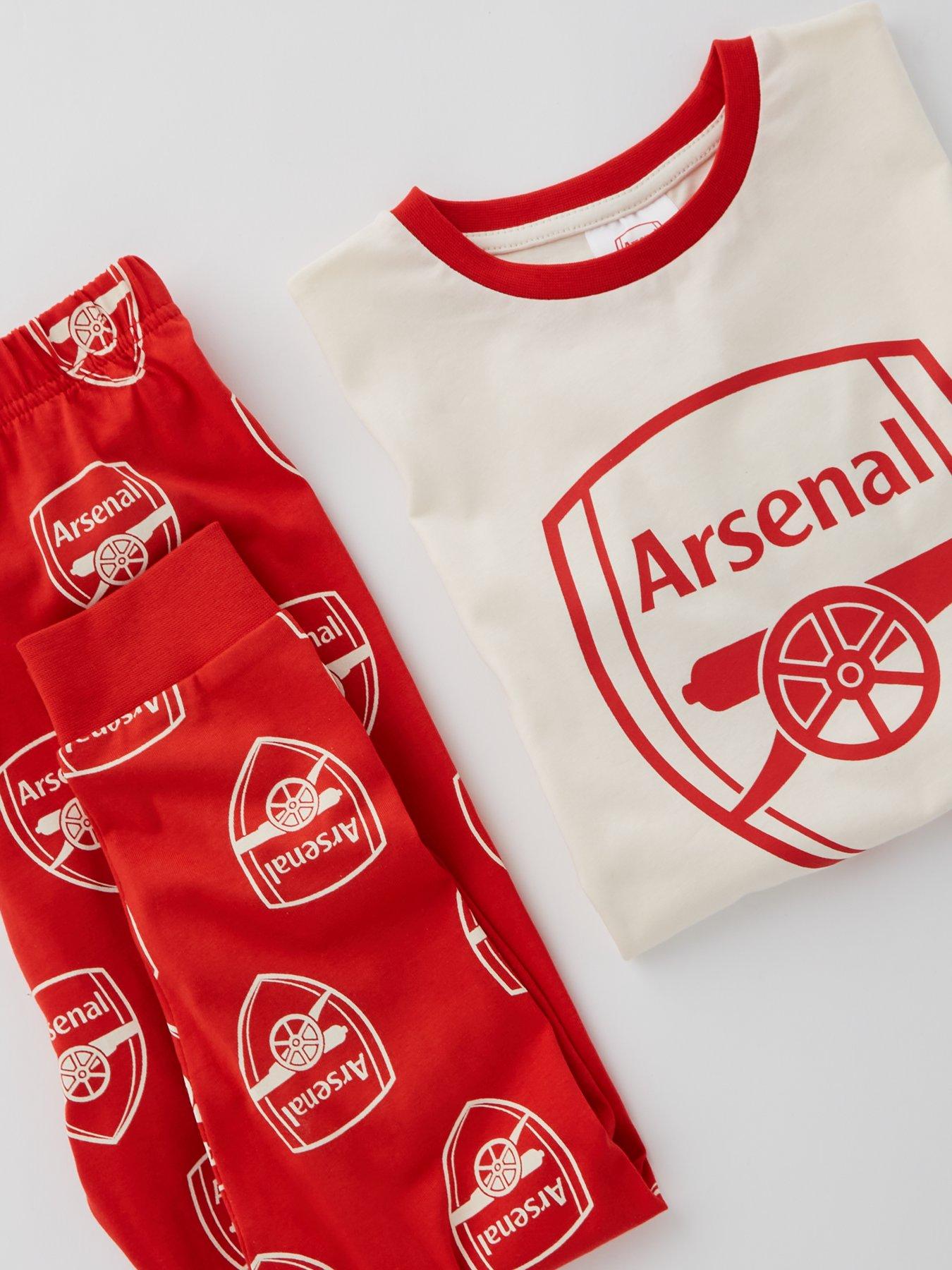 arsenal-football-short-sleeve-pyjamas-reddetail