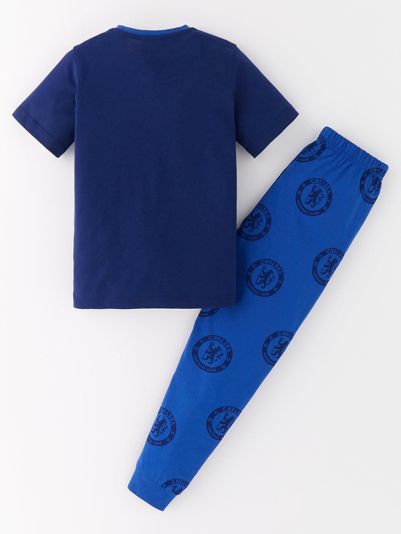 chelsea-fc-football-short-sleeve-pyjamas-blueback