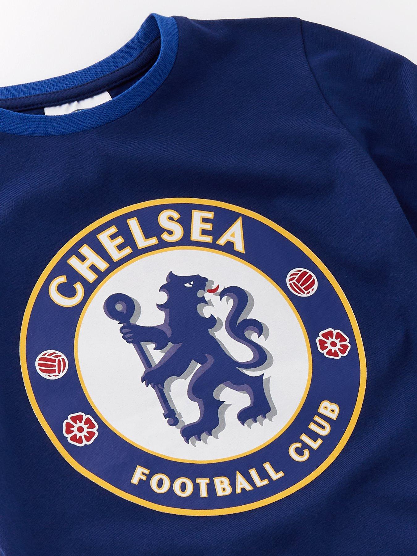 chelsea-fc-football-short-sleeve-pyjamas-blueoutfit