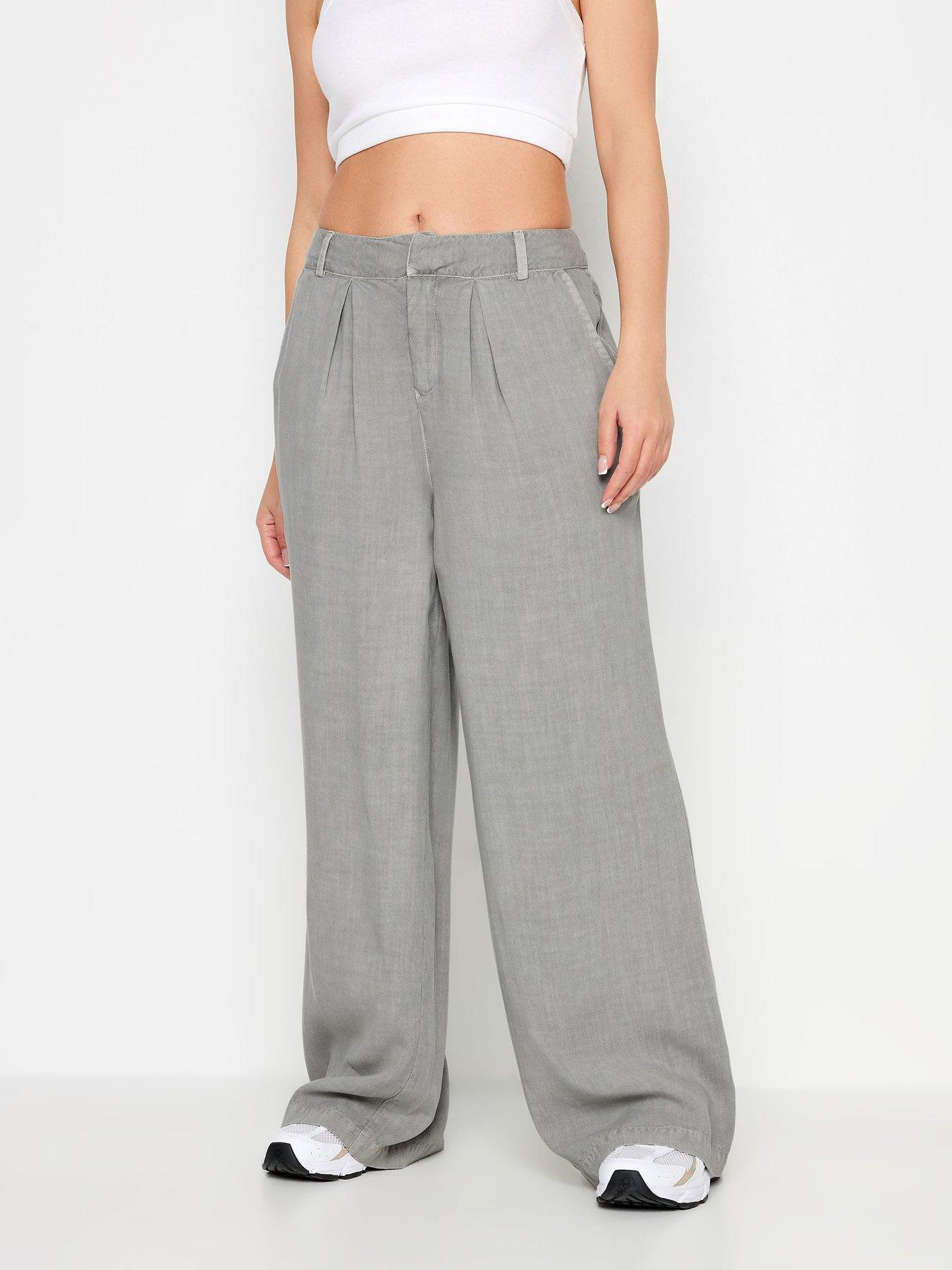 pixiegirl-petite-washed-smart-trouser-grey