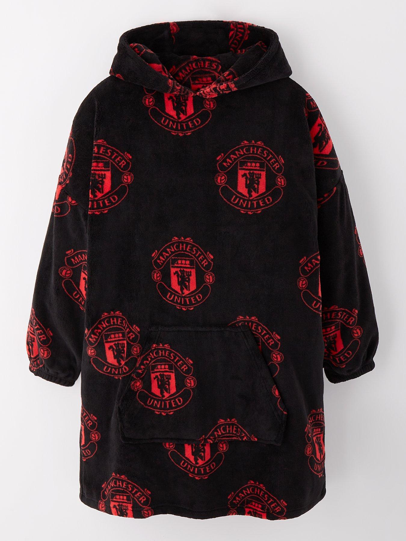 manchester-united-football-fleece-hooded-blanket-black