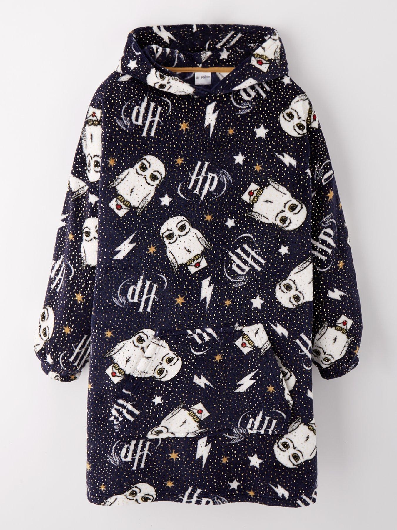 undefined Fleece Hooded Blanket - Navy