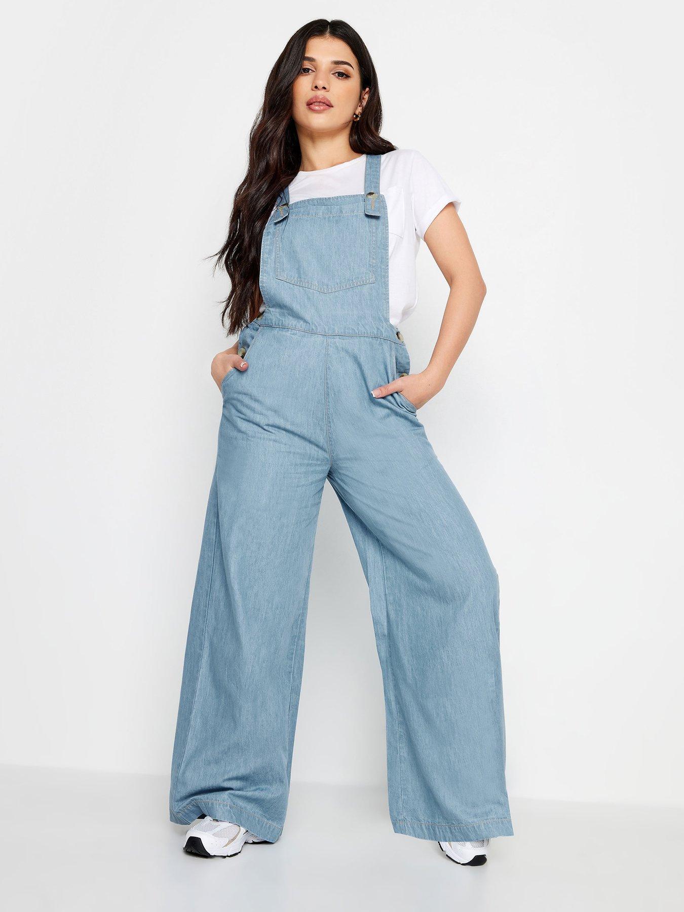 undefined Petite Denim Blue Dungaree
