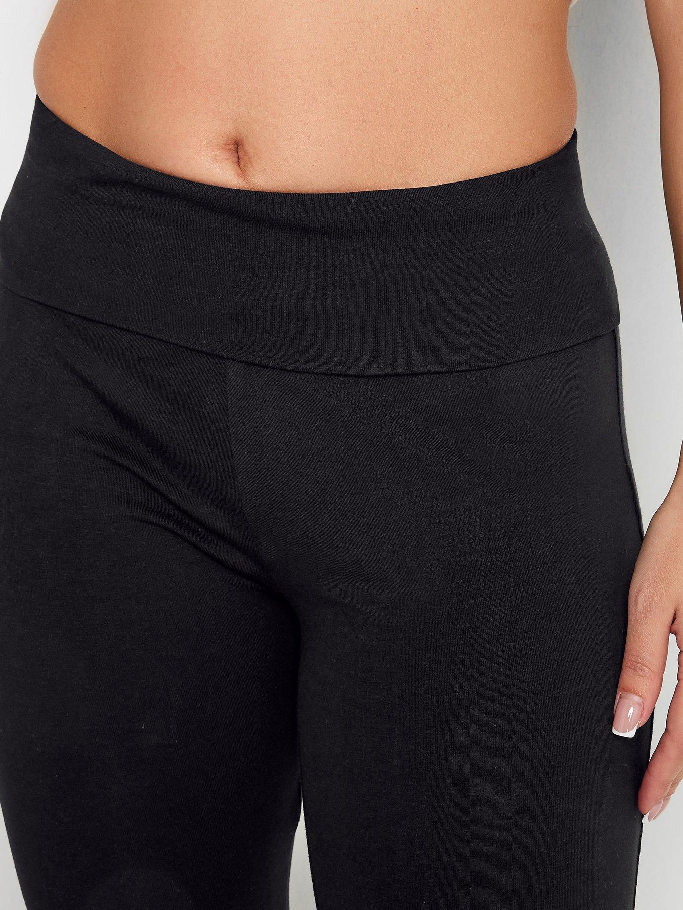 Image 4 of 4 of PixieGirl Petite Fold Over Flare Pants - Black