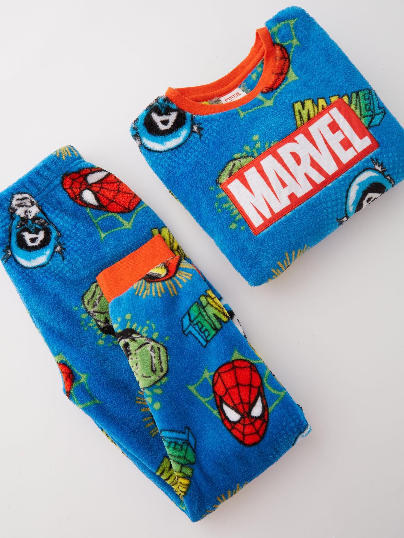 marvel-avengers-fleece-pyjamas-bluedetail