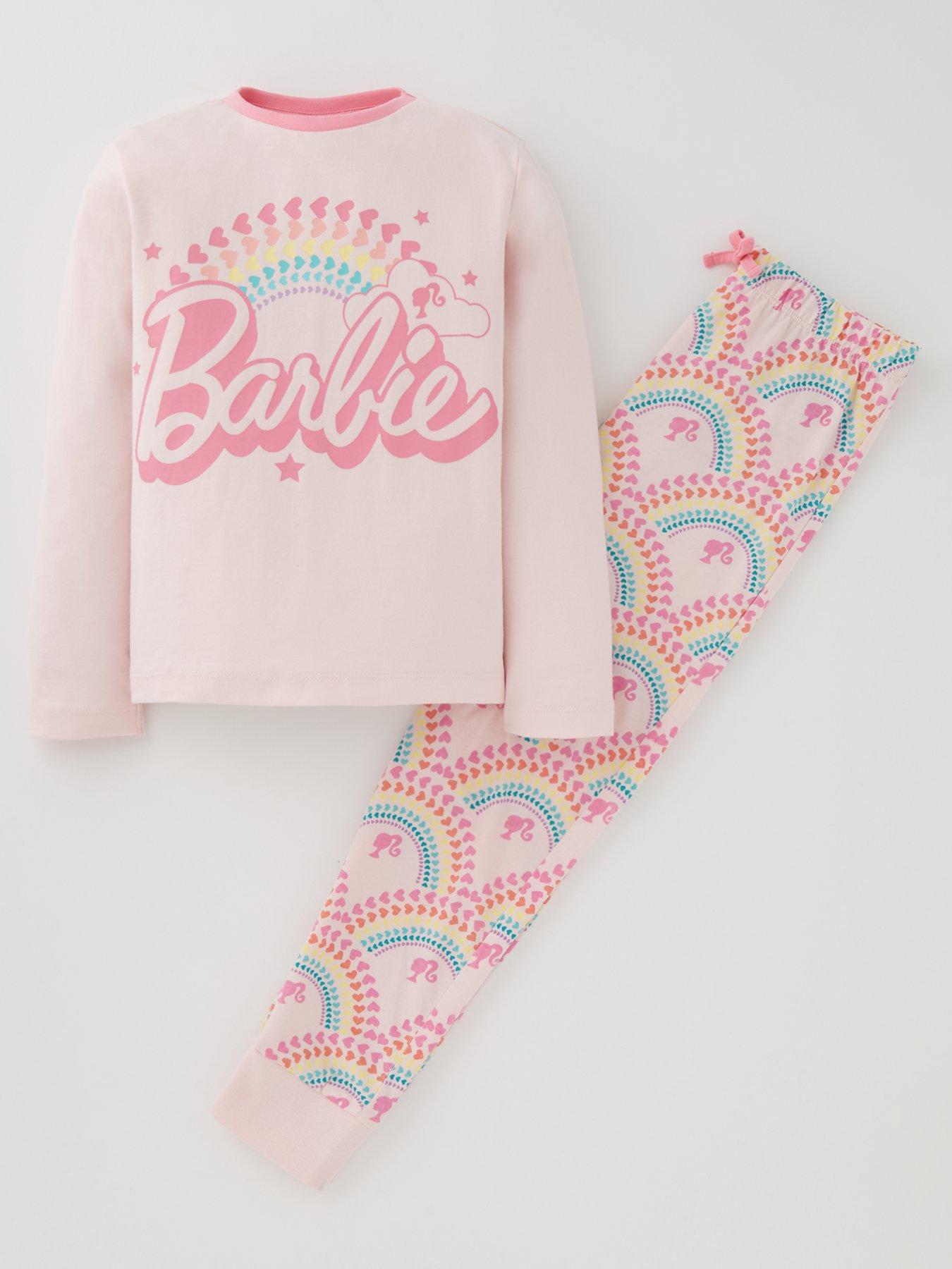 barbie-rainbow-logo-long-sleeve-pyjamas-pink