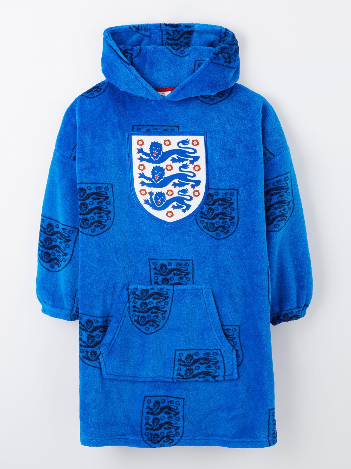 england-football-fleece-hooded-blanket-blue