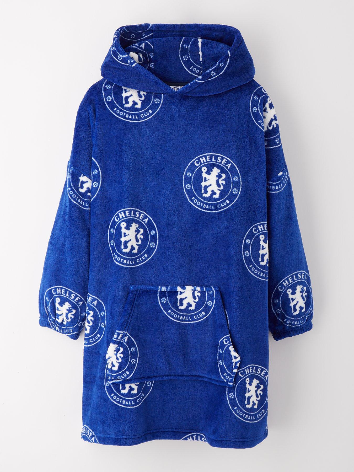 chelsea-football-fleece-hooded-blanket-blue