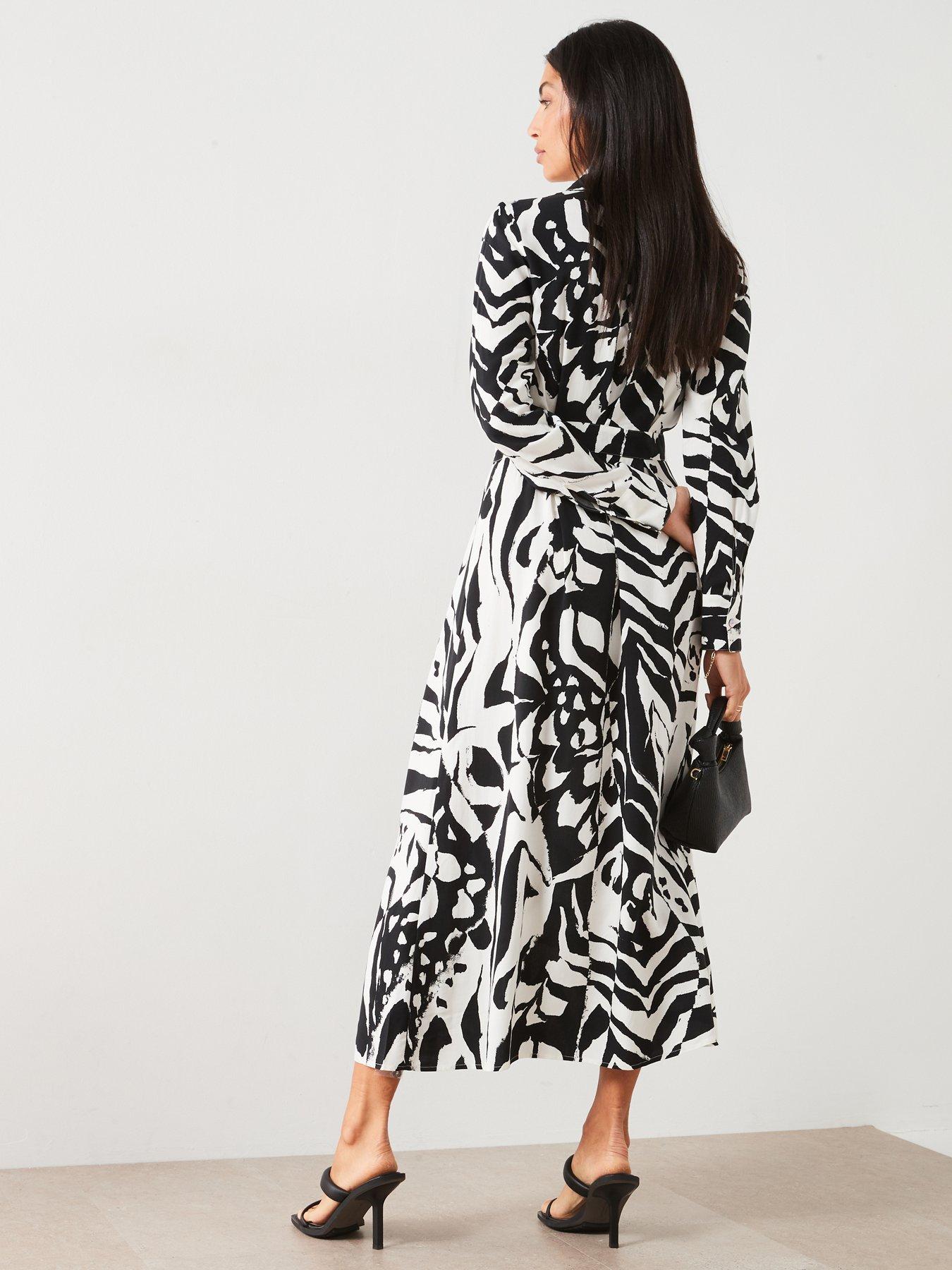 v-by-very-tie-waist-shirt-midi-dress-blackstillFront