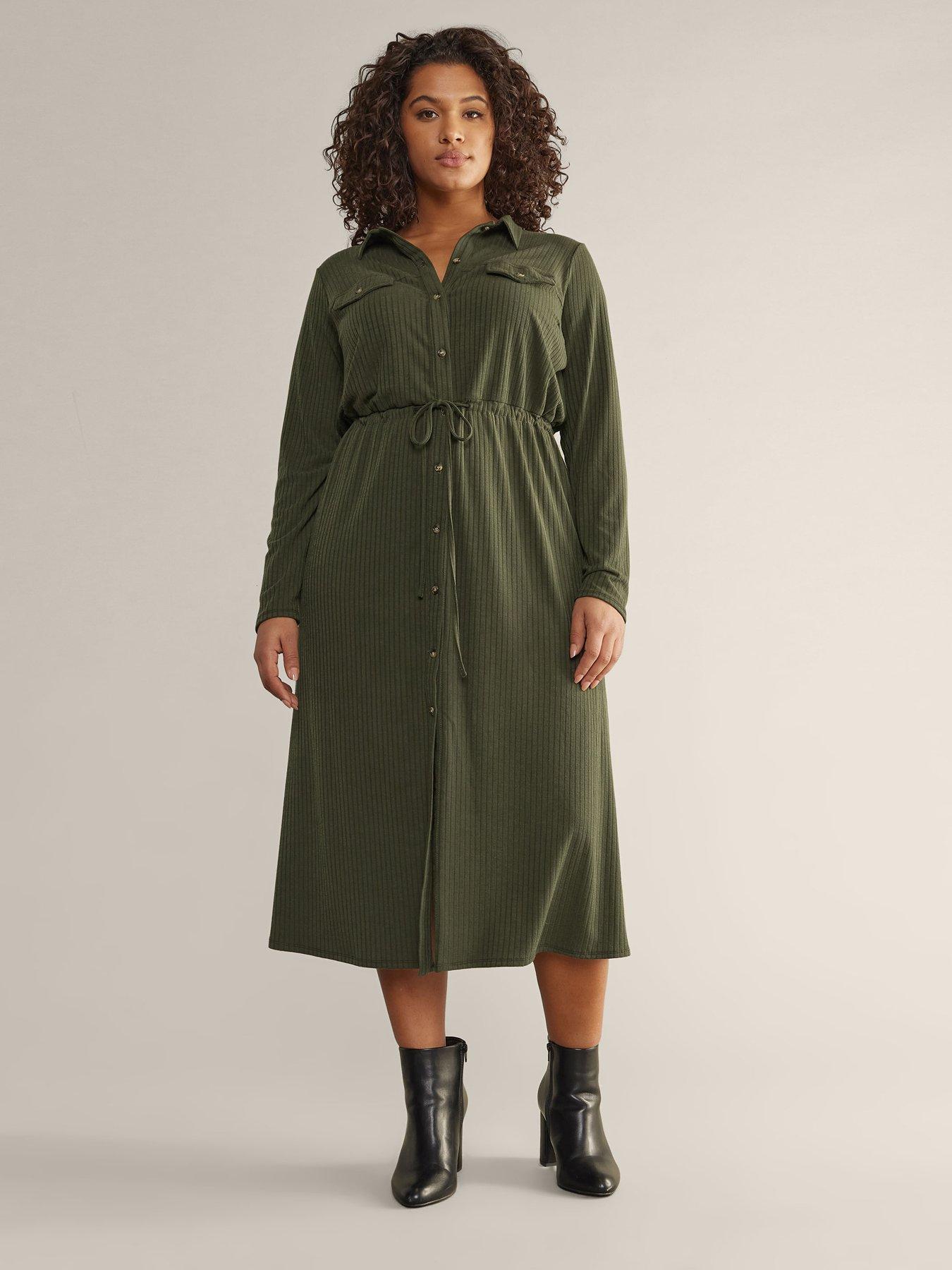 Olive green 2025 utility dress