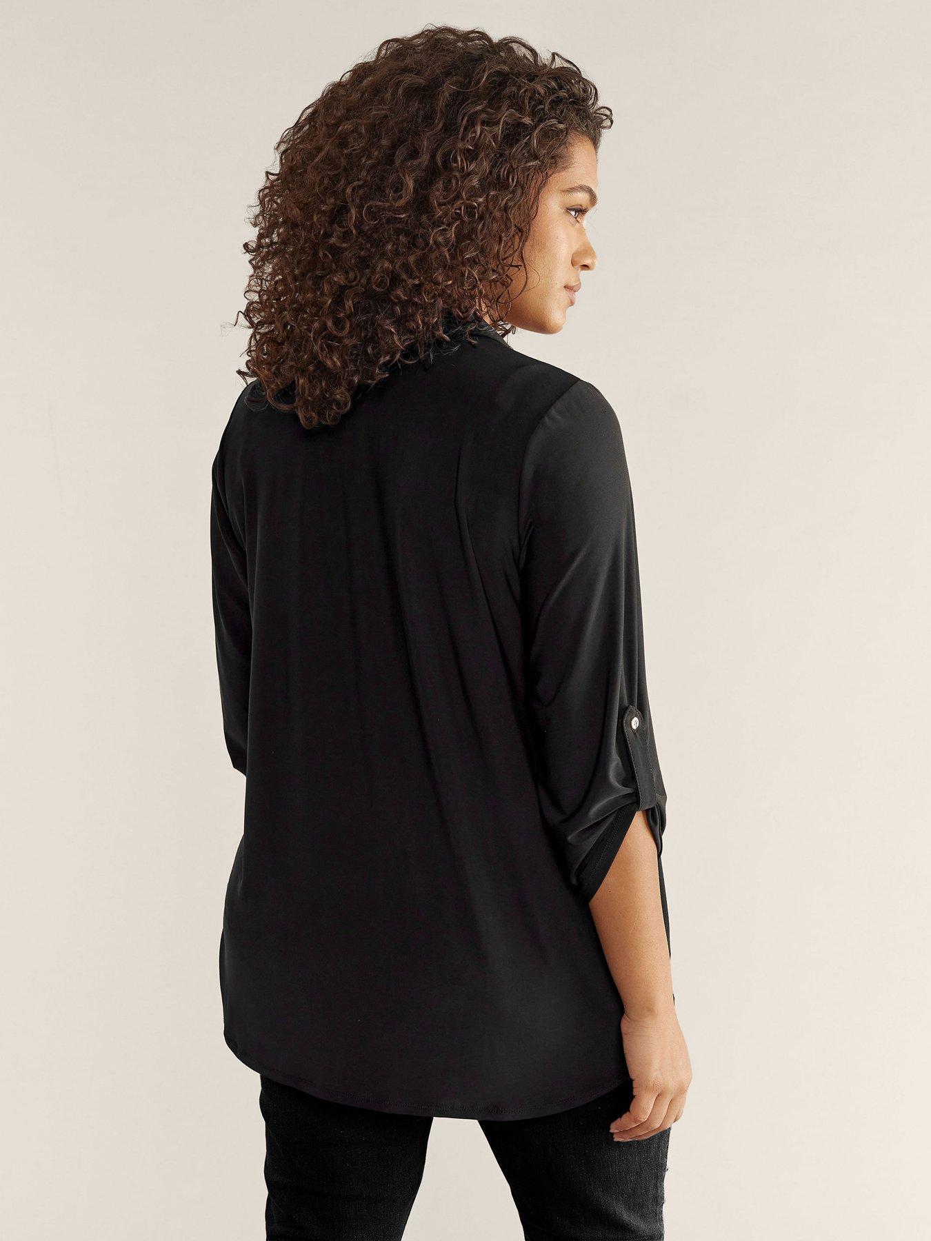 evans-turn-back-sleeve-blouse--nbspblackstillFront