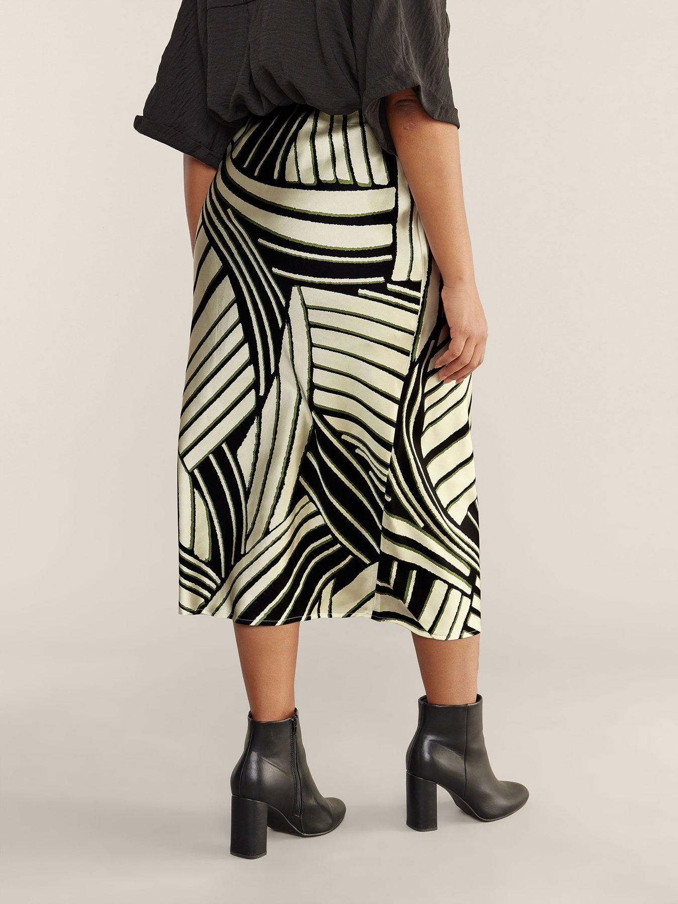 evans-satin-bias-cut-skirt-linear-printstillFront