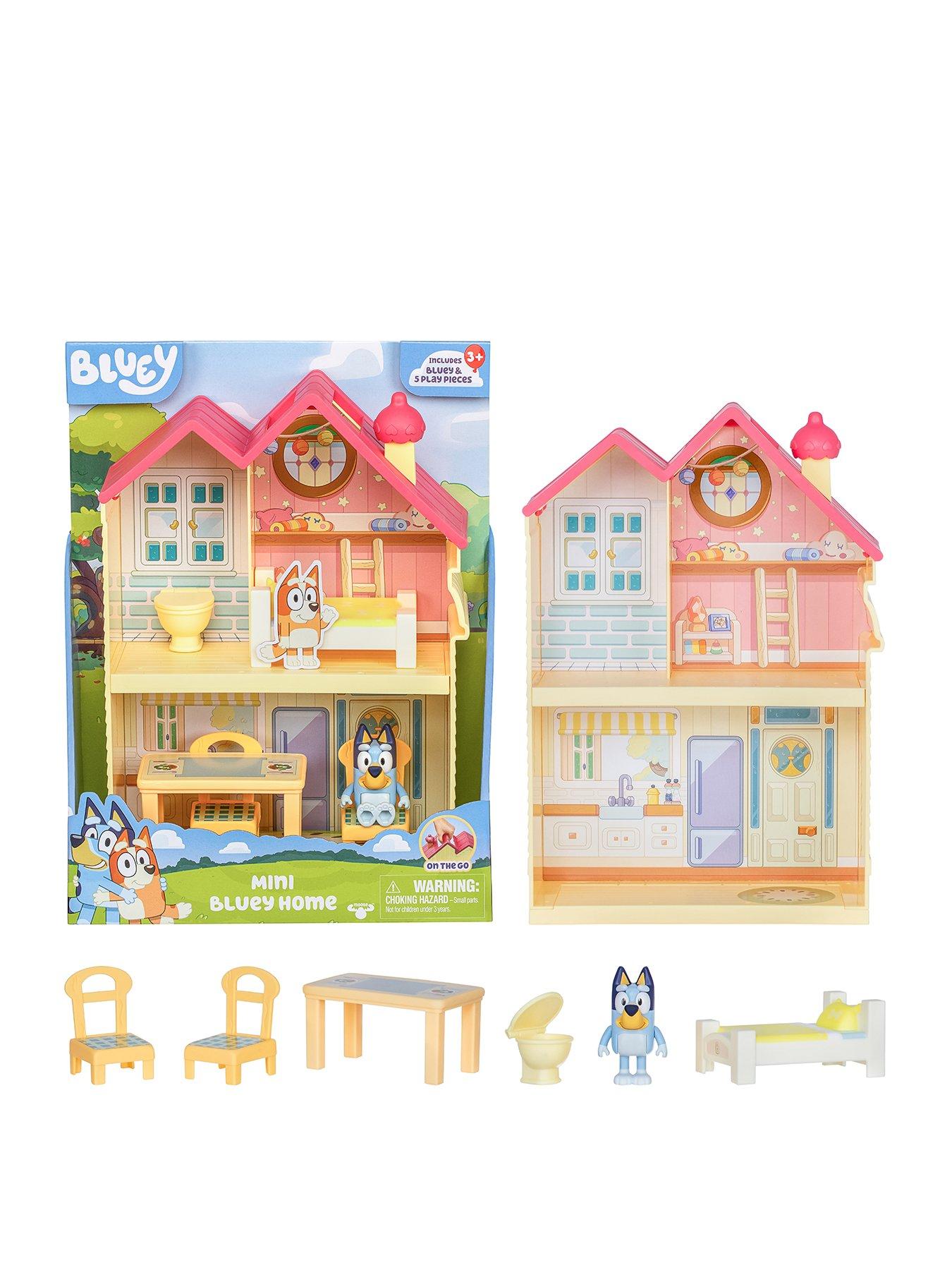 Bluey Bluey Mini Bluey Home, Includes Bluey and 5 Play Pieces, Play All Day IN Bluey's House