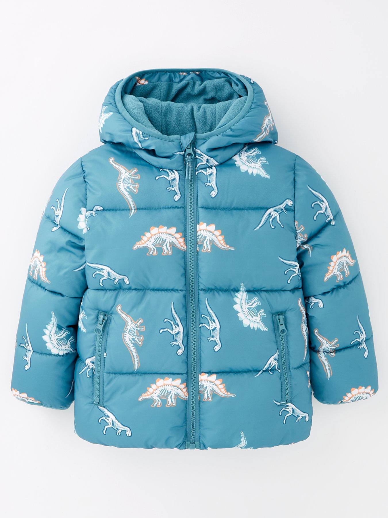 Everyday Boys Dinosaur Padded Coat Multi Very Ireland