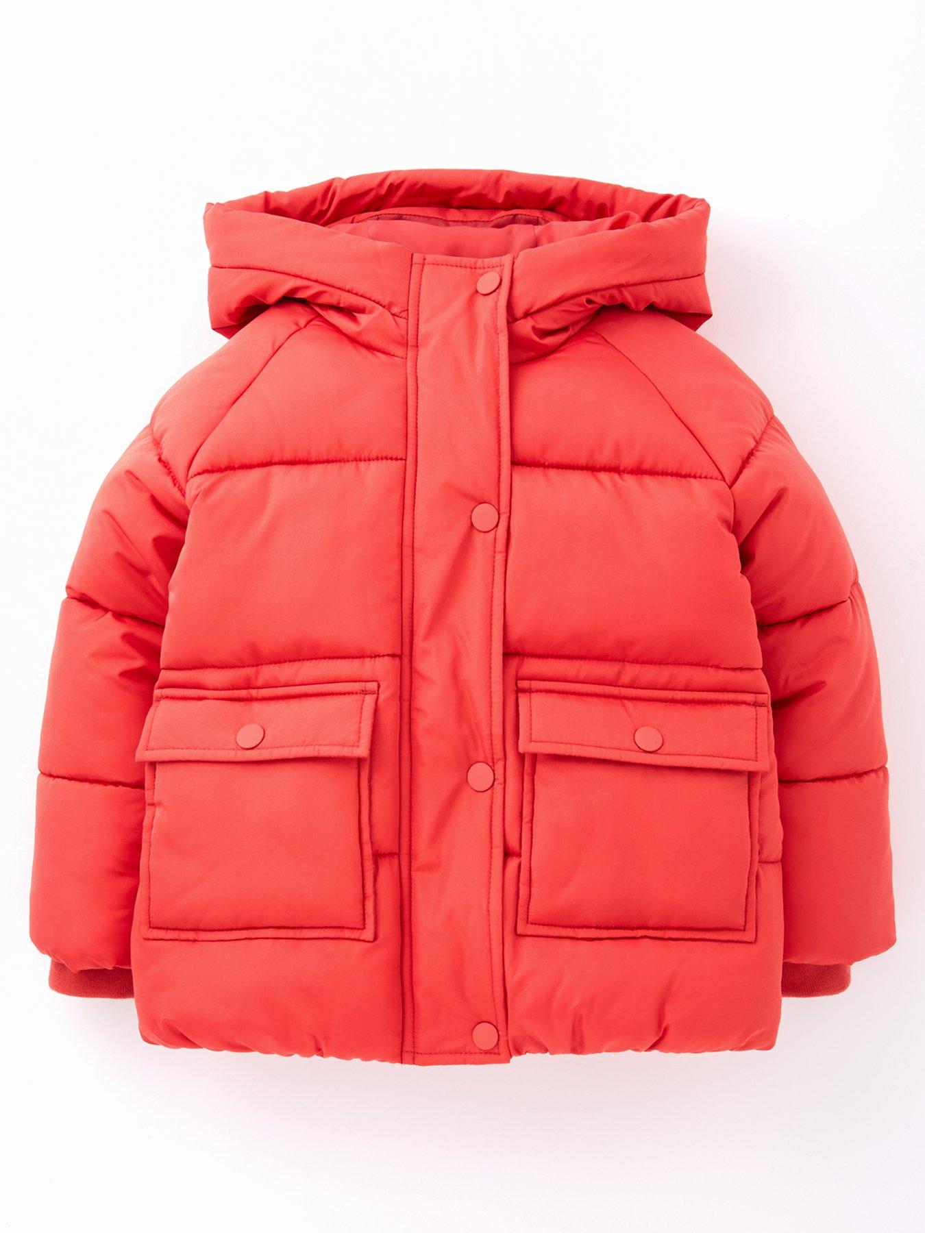 Image of Mini V by Very Boys Padded Coat - Orange
