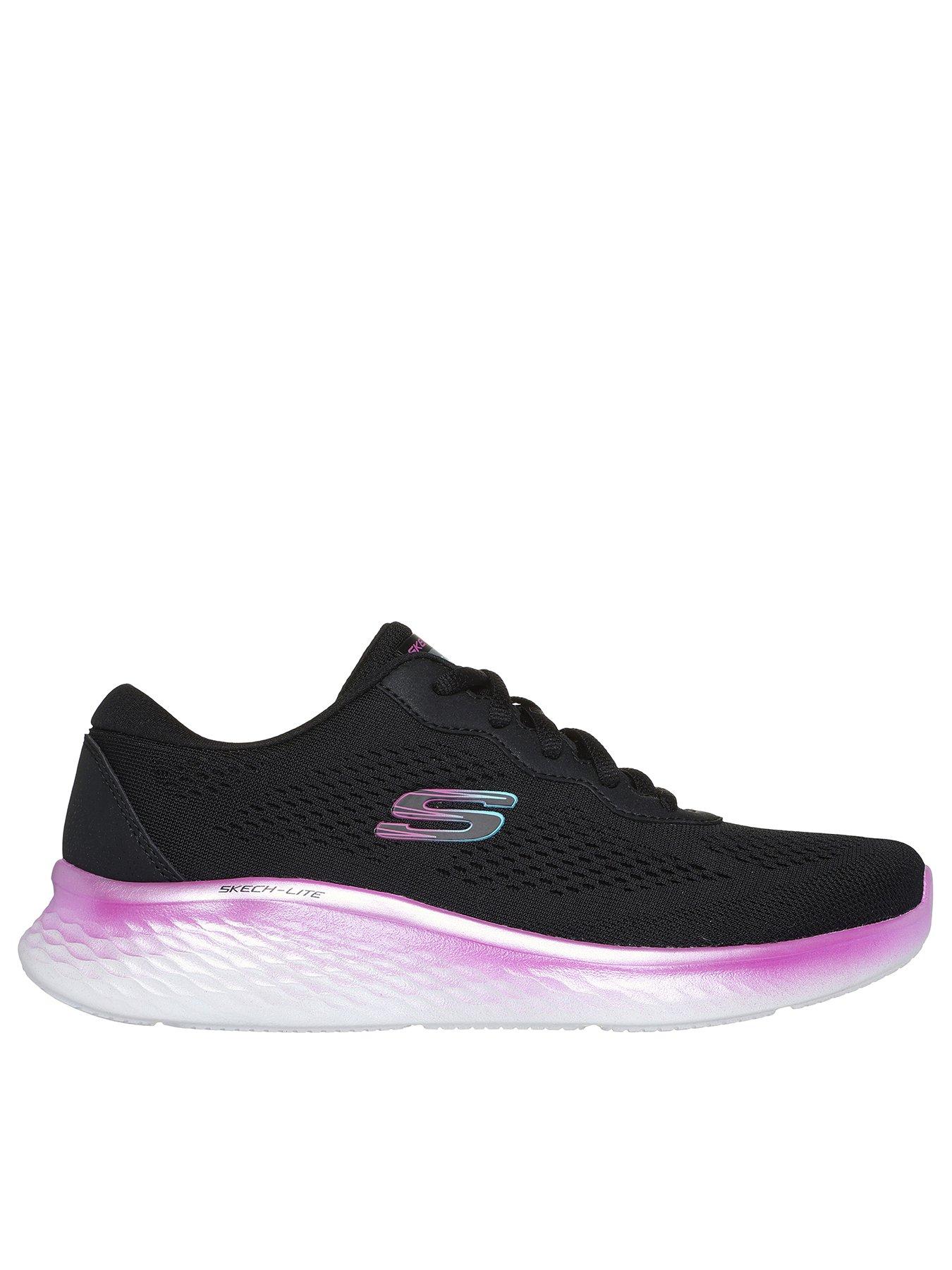 skechers-skech-lite-pro-stunning-steps-engineered-mesh-lace-up-trainers-black