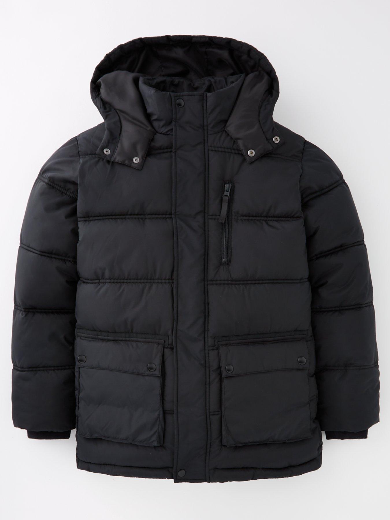Image 1 of 4 of V by Very Boys Padded Parka - Black