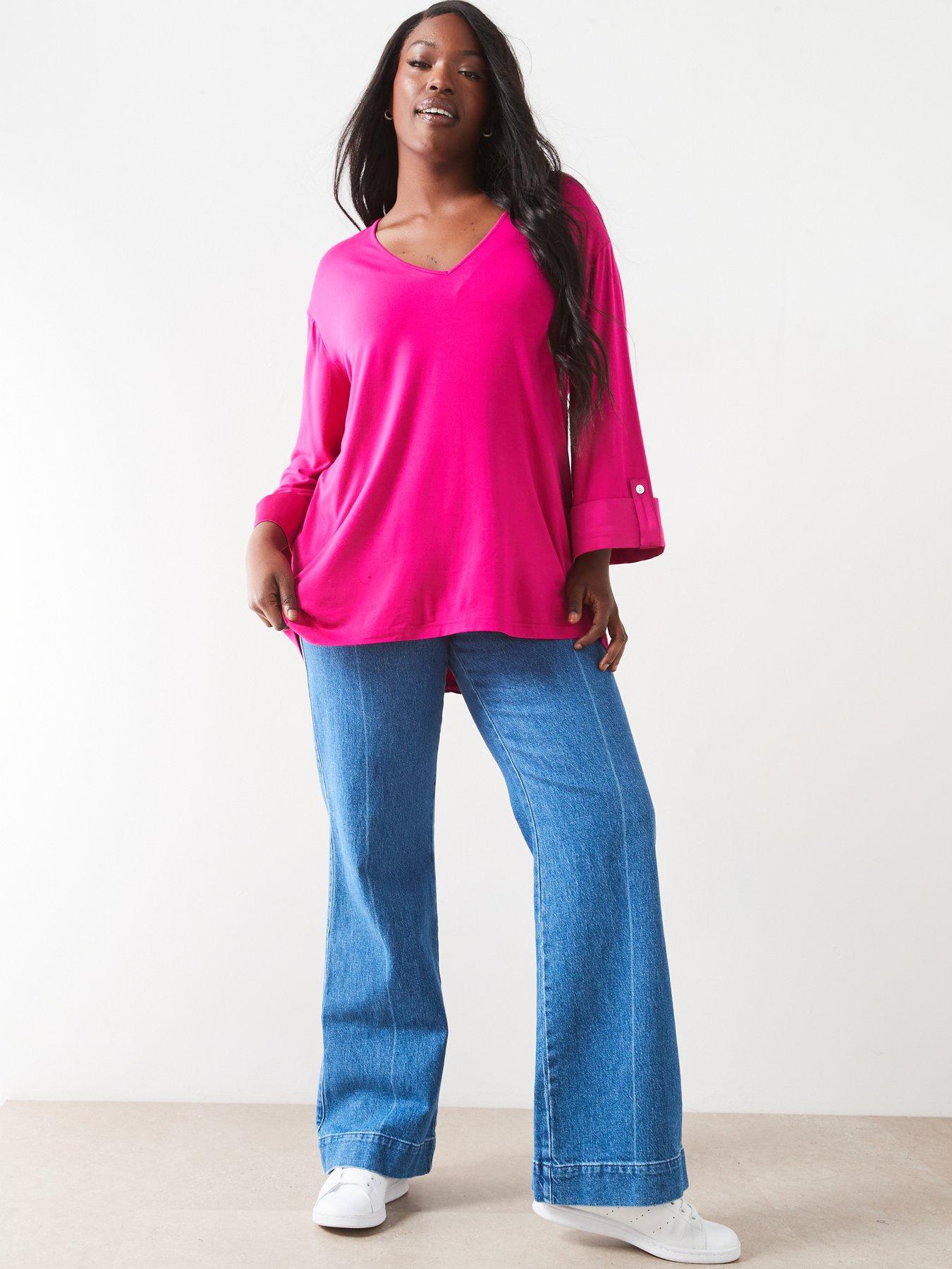 v-by-very-curve-v-neck-dipped-hem-jersey-top-pinkoutfit