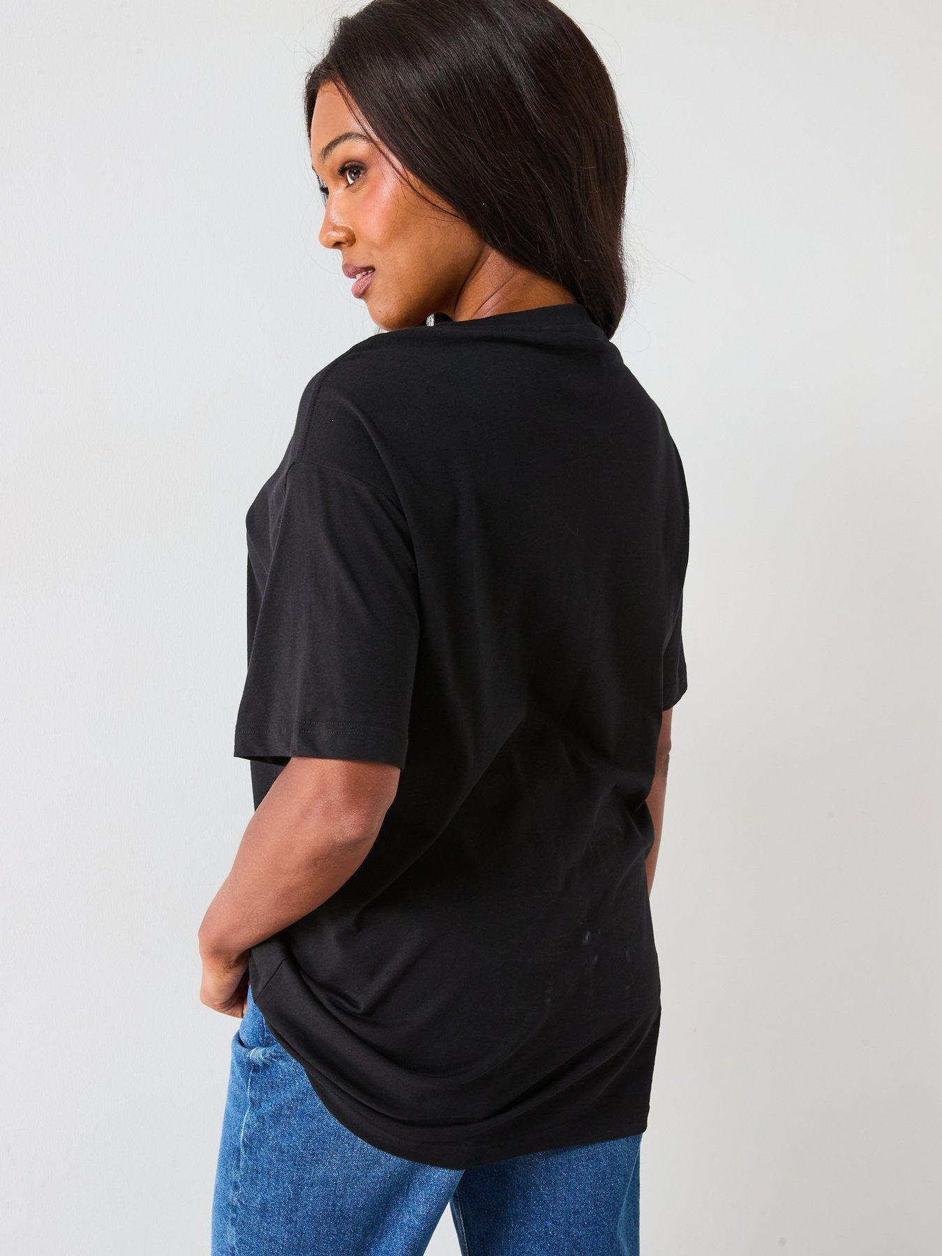 Image 2 of 5 of The Very Collection Curve Oversized Longline T-shirt
