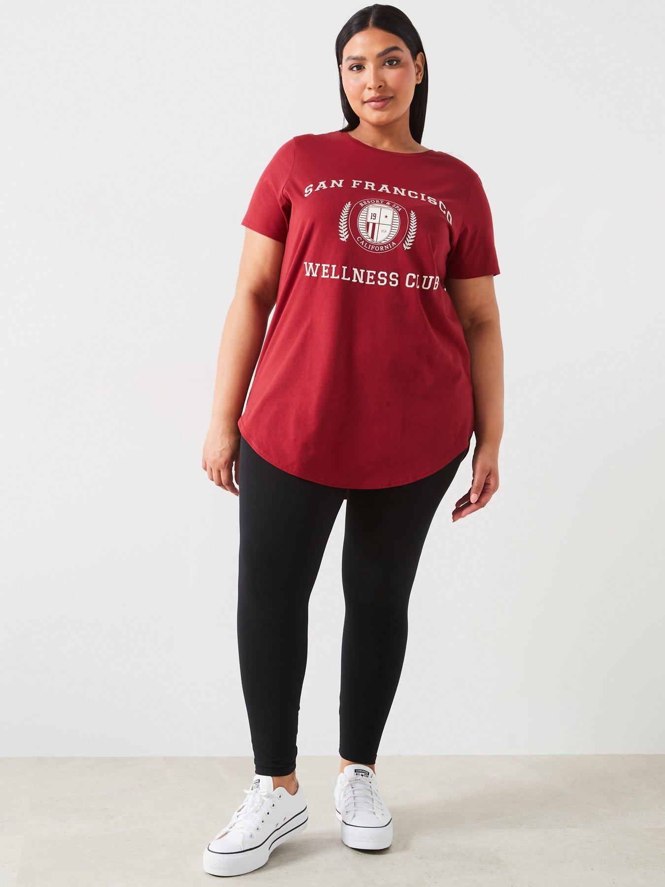 v-by-very-curve-slogan-t-shirt-redback