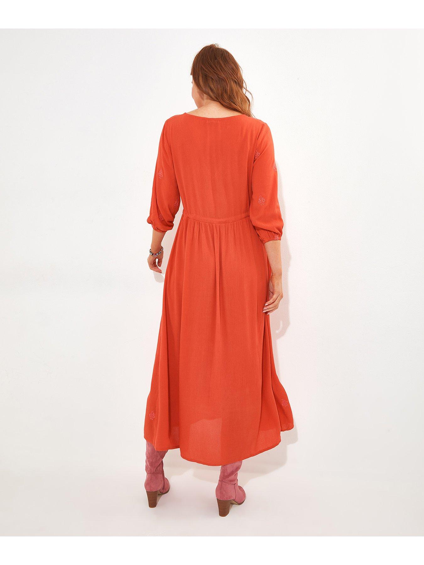 joe-browns-embroidered-crinkle-maxi-dress-orangeback