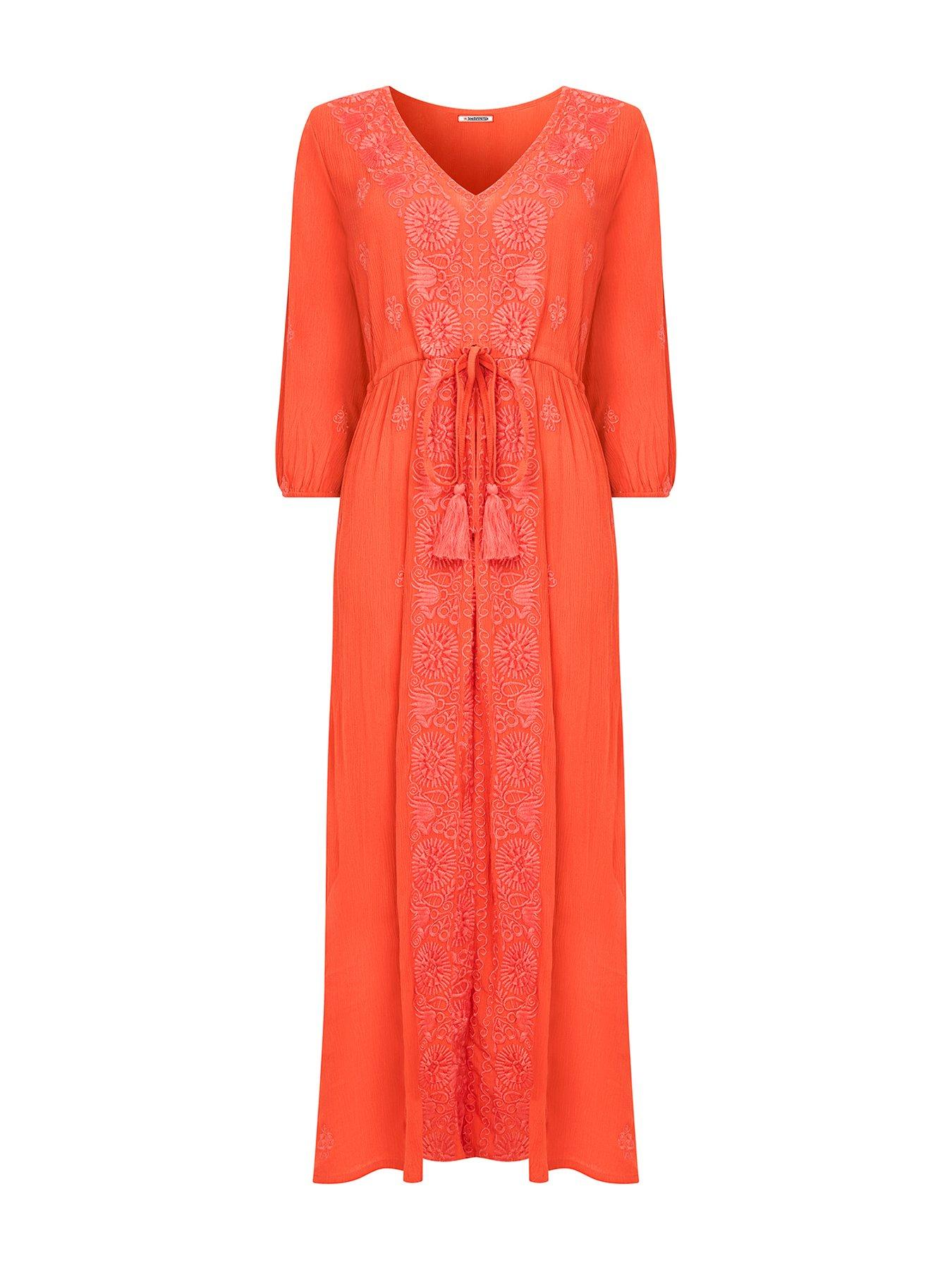 joe-browns-embroidered-crinkle-maxi-dress-orangeoutfit