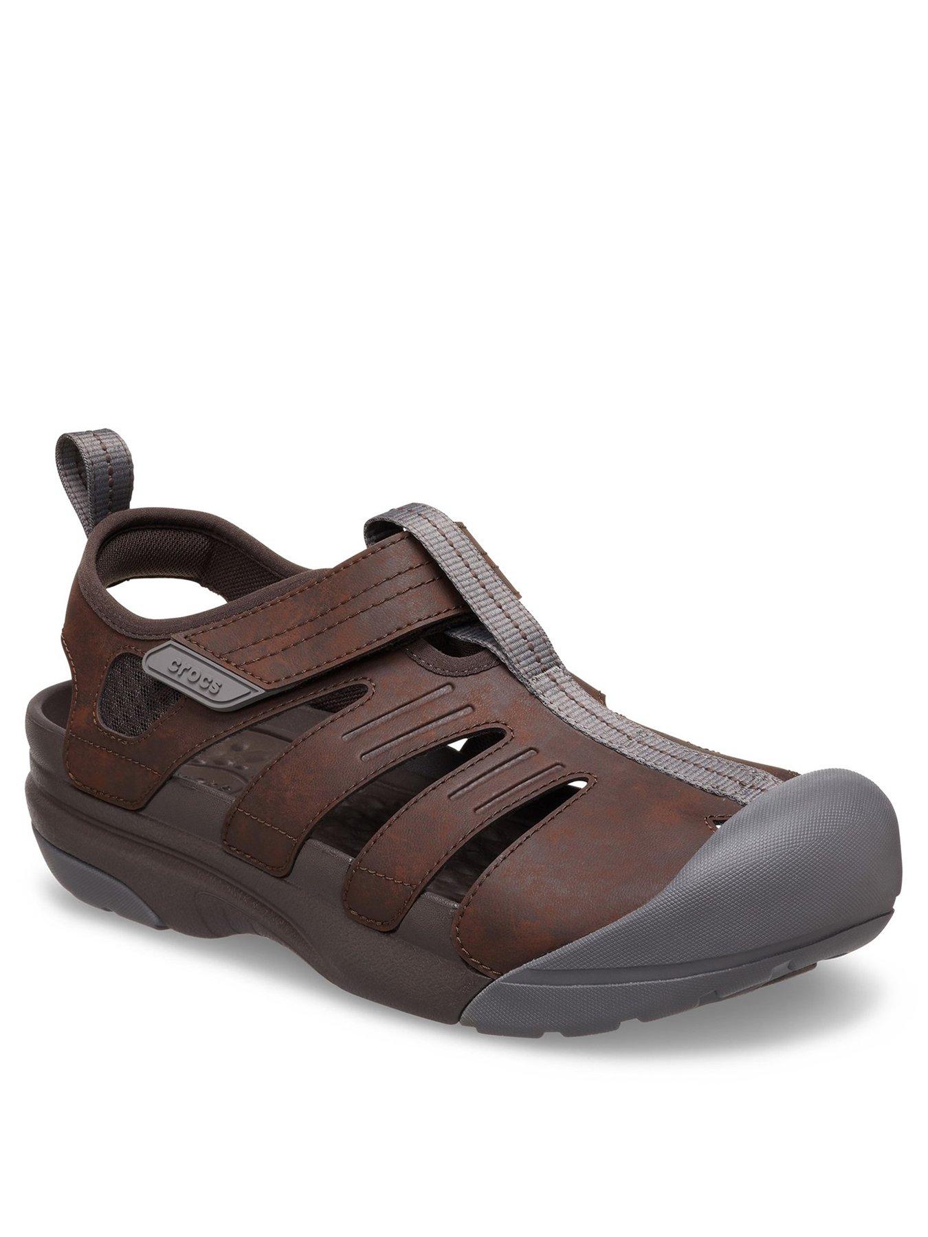 crocs-mens-yukon-fisherman-sandal-brownstillFront