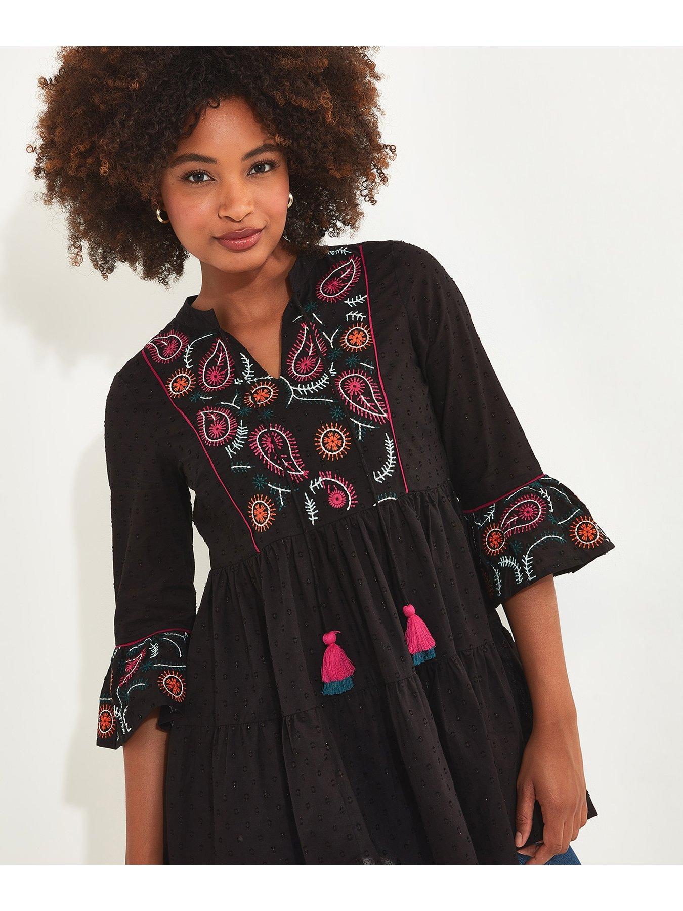 joe-browns-embroidered-festival-tunic-blackstillFront