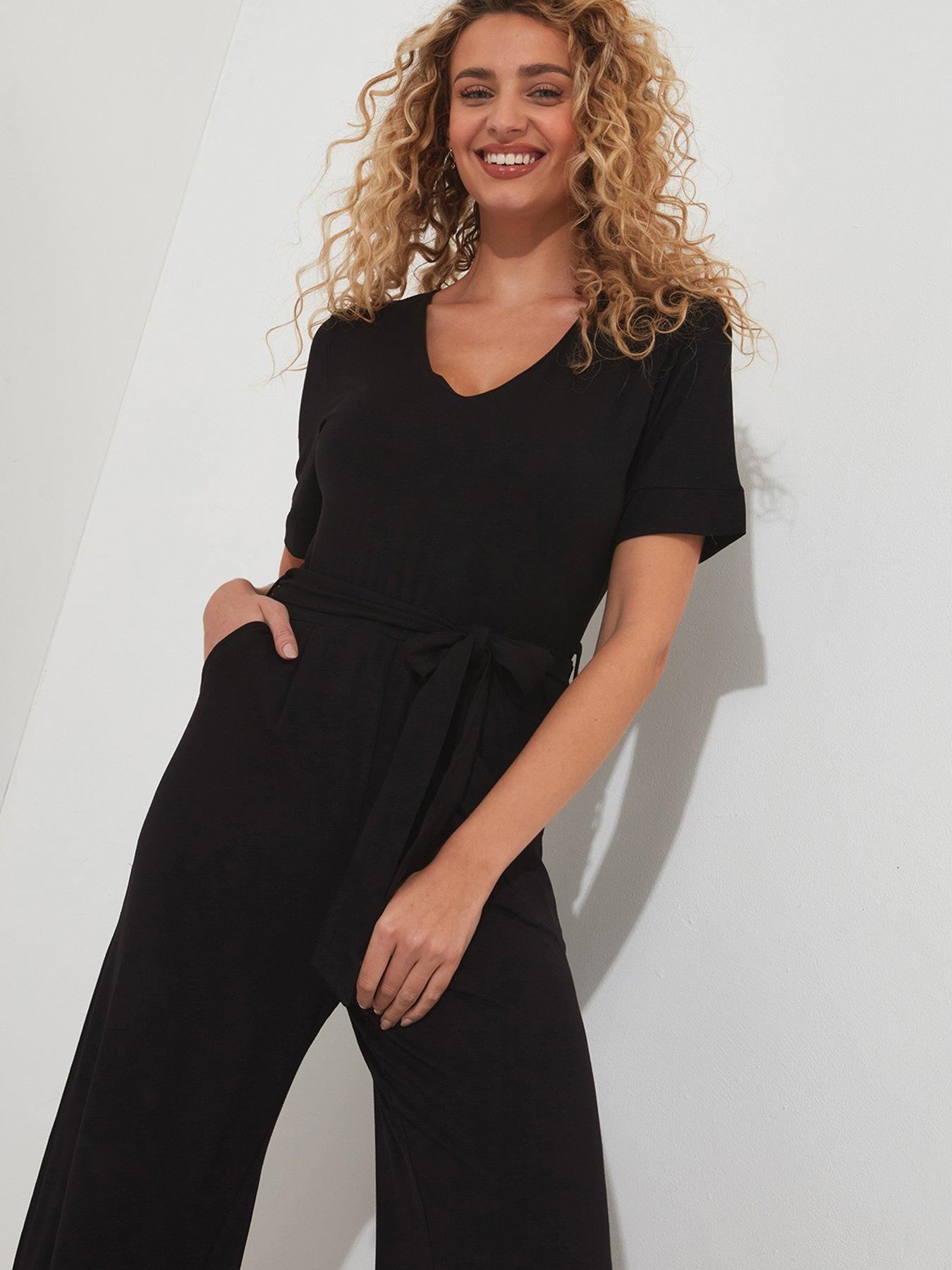 Joe Browns Wide Leg Jersey Jumpsuit Black Very Ireland