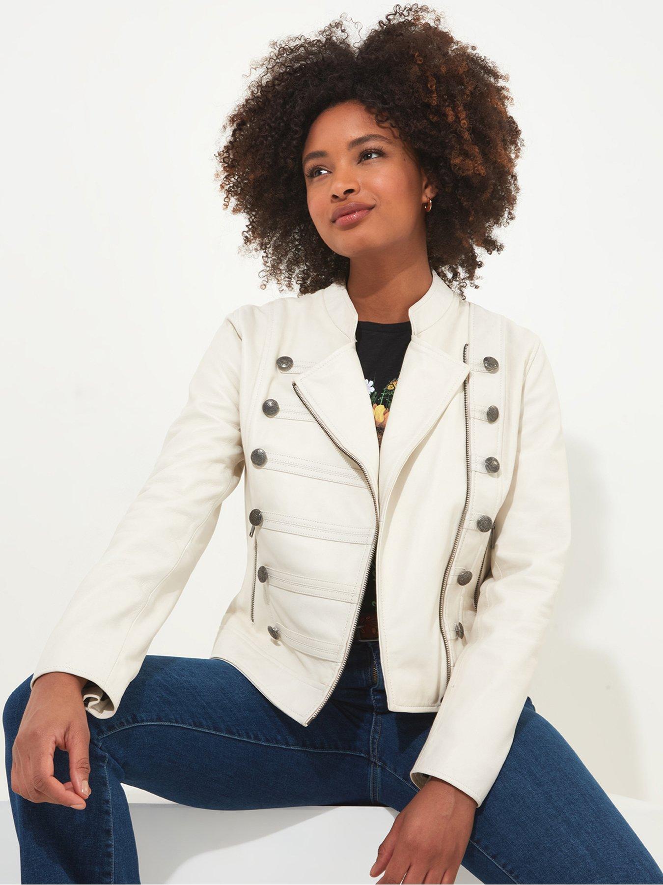 Cream military blazer best sale