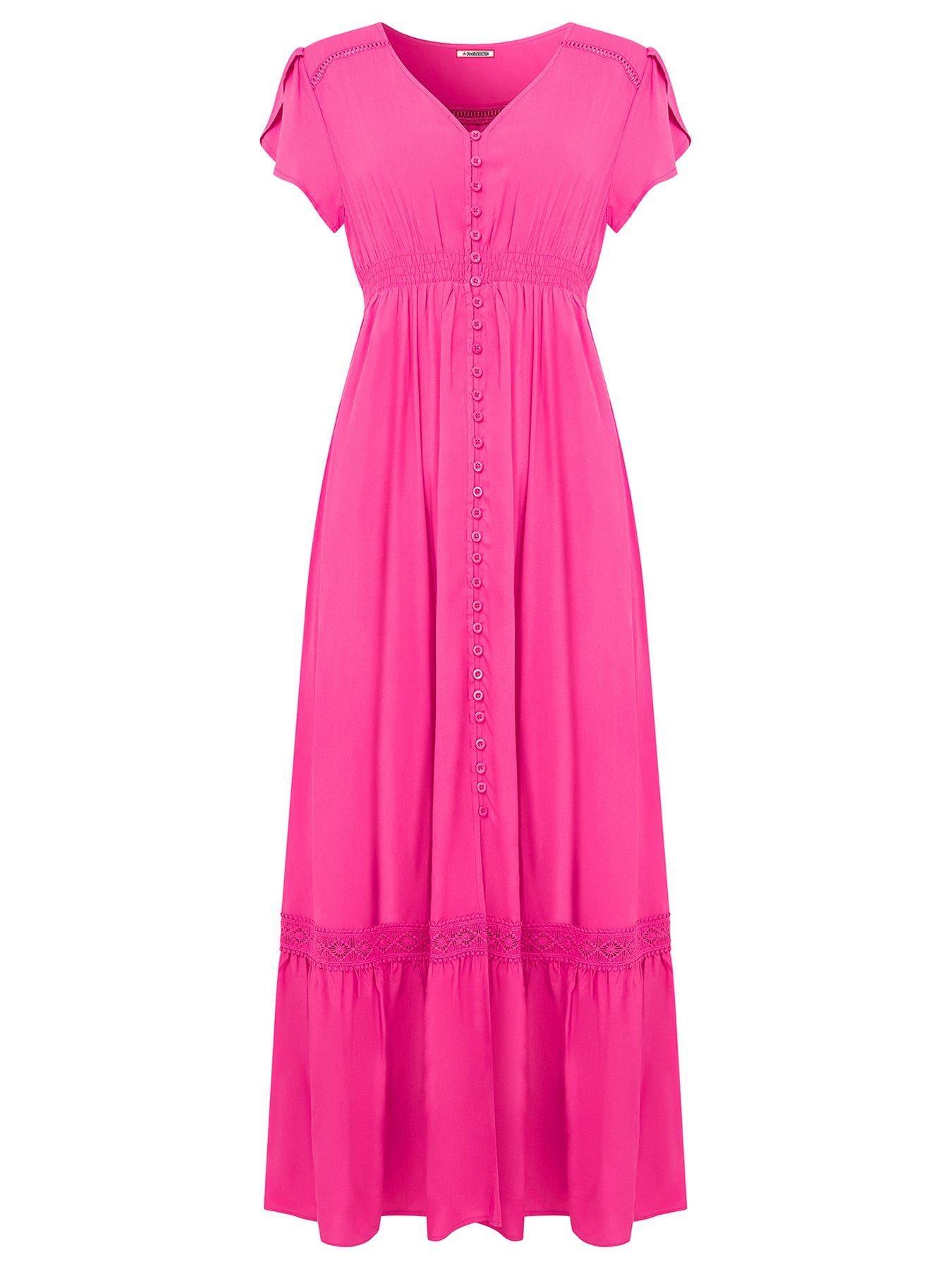 joe-browns-button-front-boho-maxi-dress-pinkdetail