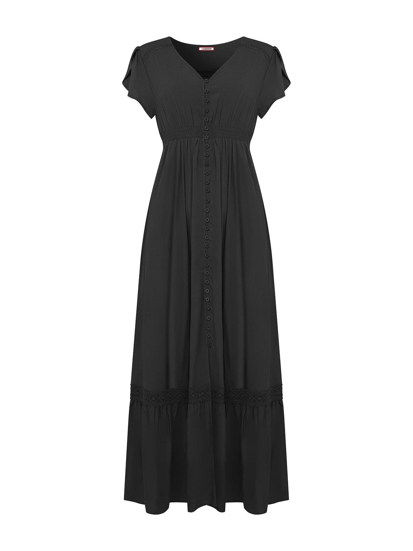 joe-browns-tiered-maxi-dress-blackoutfit