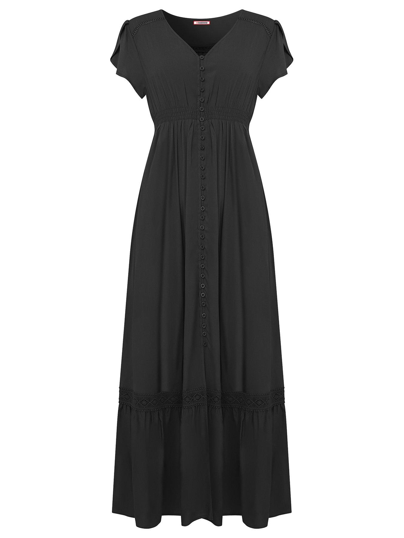 joe-browns-petite-tiered-maxi-dress-blackdetail