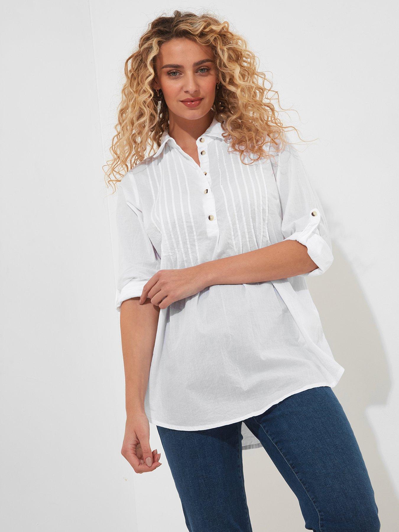 joe-browns-longline-long-sleeve-blouse-white