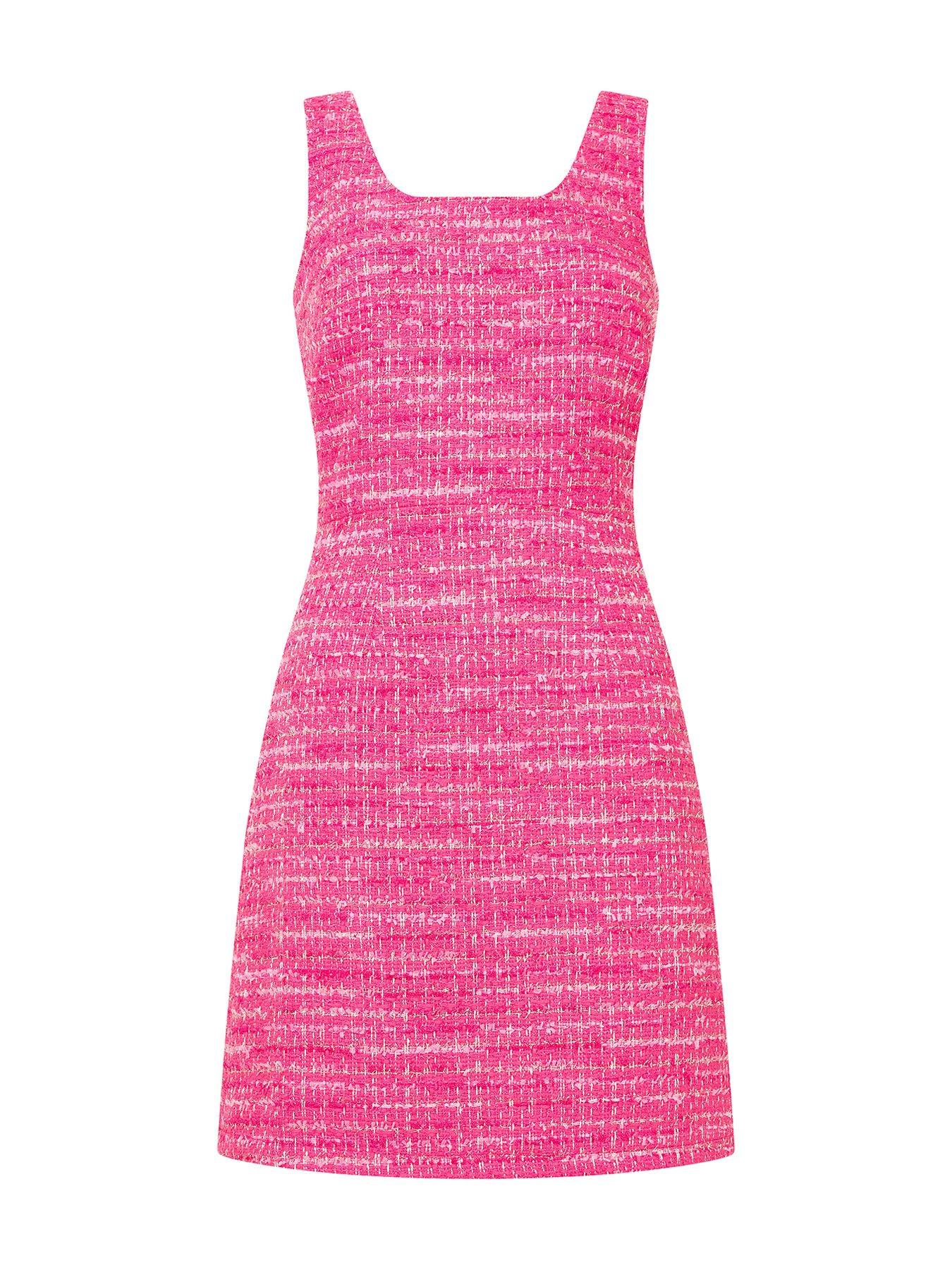 joe-browns-boucle-mini-dress-pinkoutfit