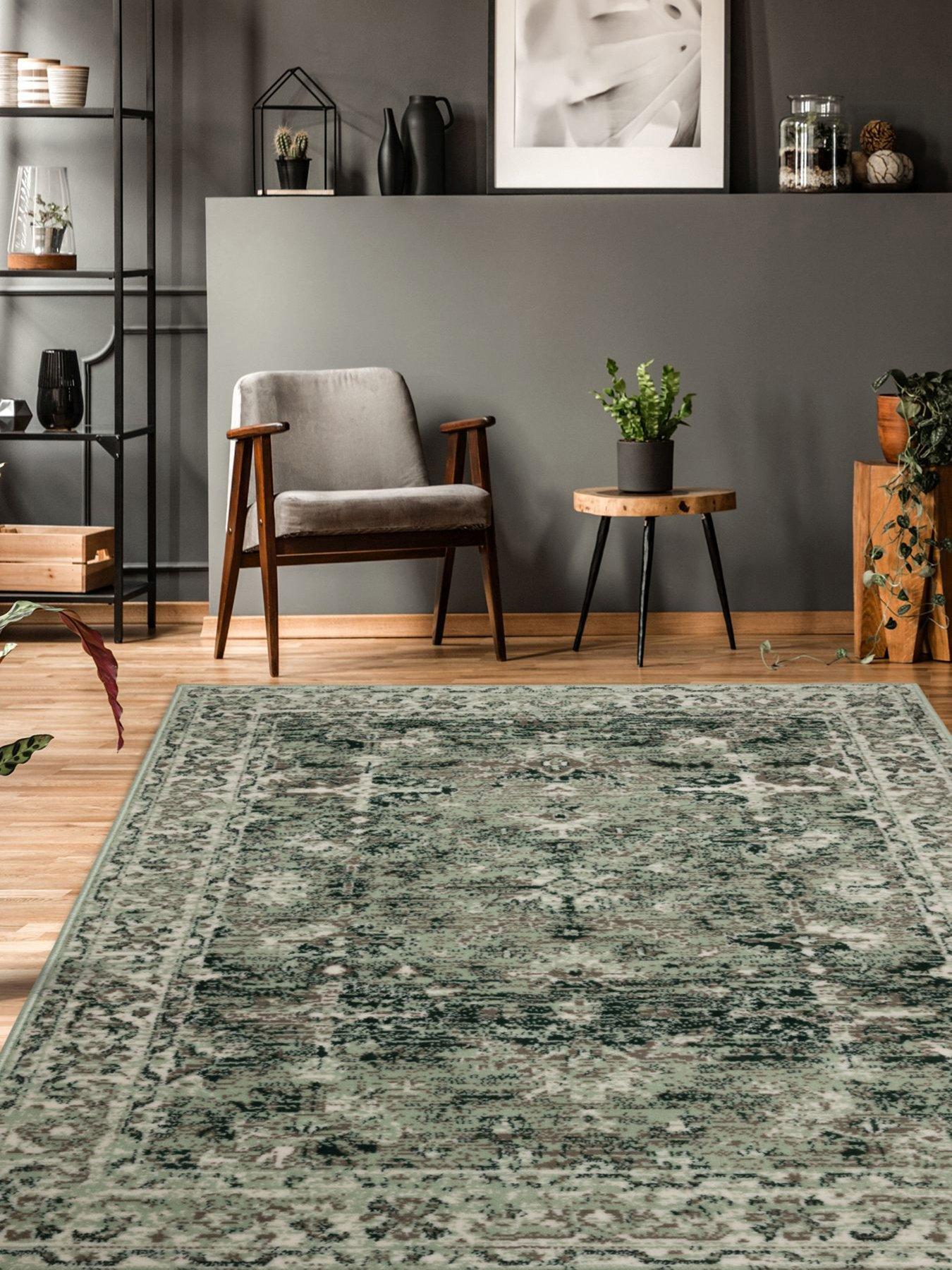 Image 1 of 5 of The Very Collection Tabas Maestro Green Rug
