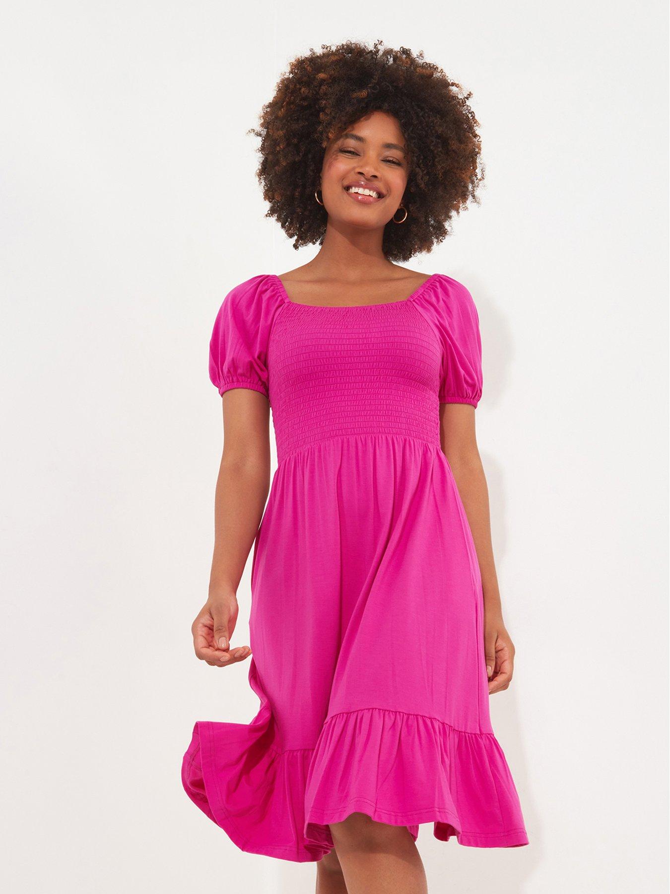 joe-browns-mia-shirred-jersey-dress-pink