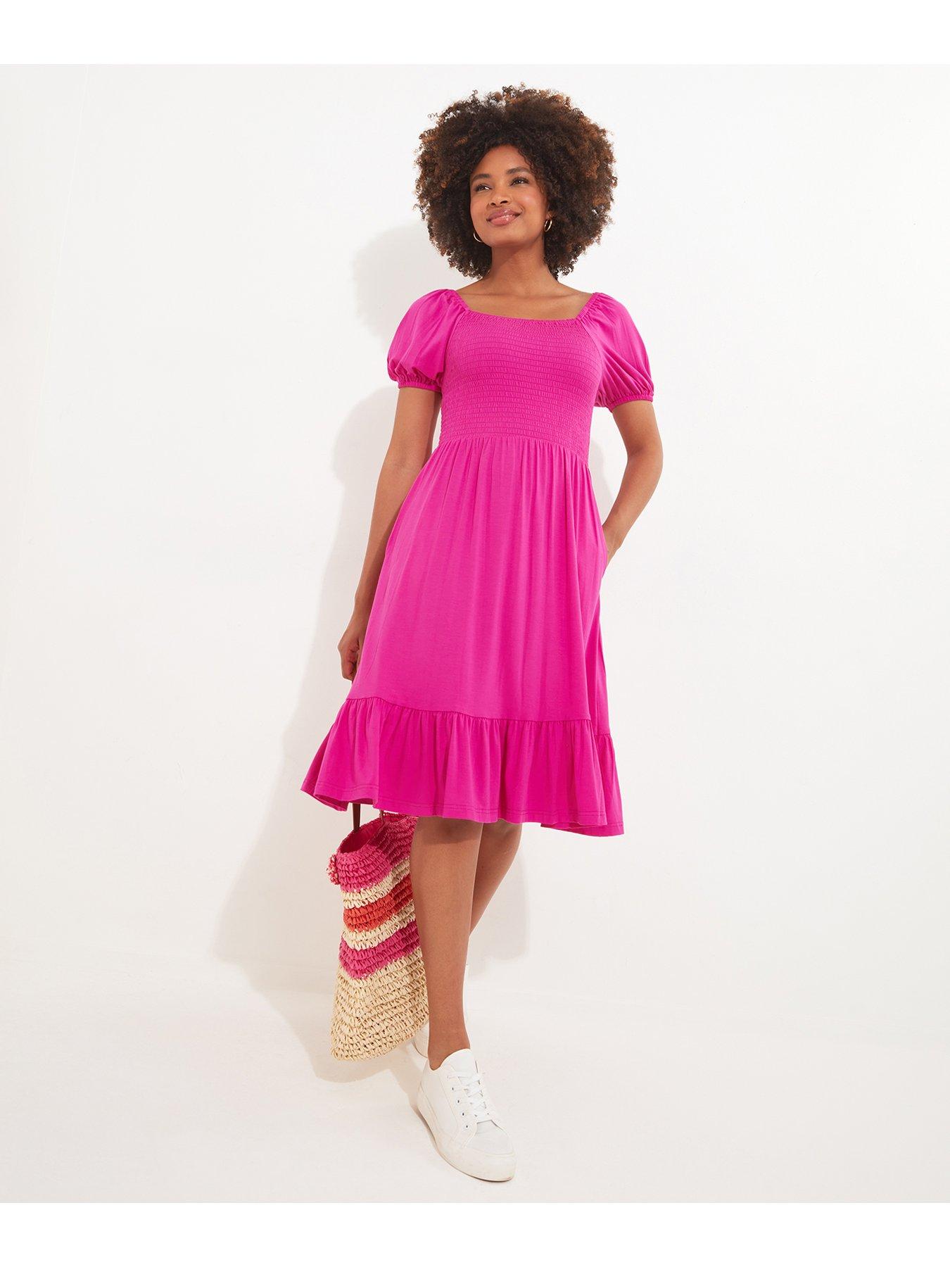 joe-browns-mia-shirred-jersey-dress-pinkdetail