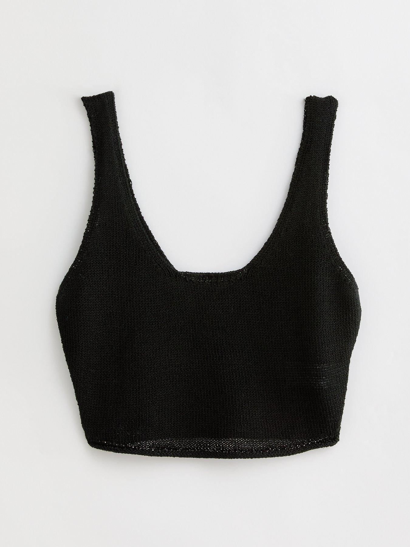 new-look-black-knit-scoop-neck-crop-topdetail