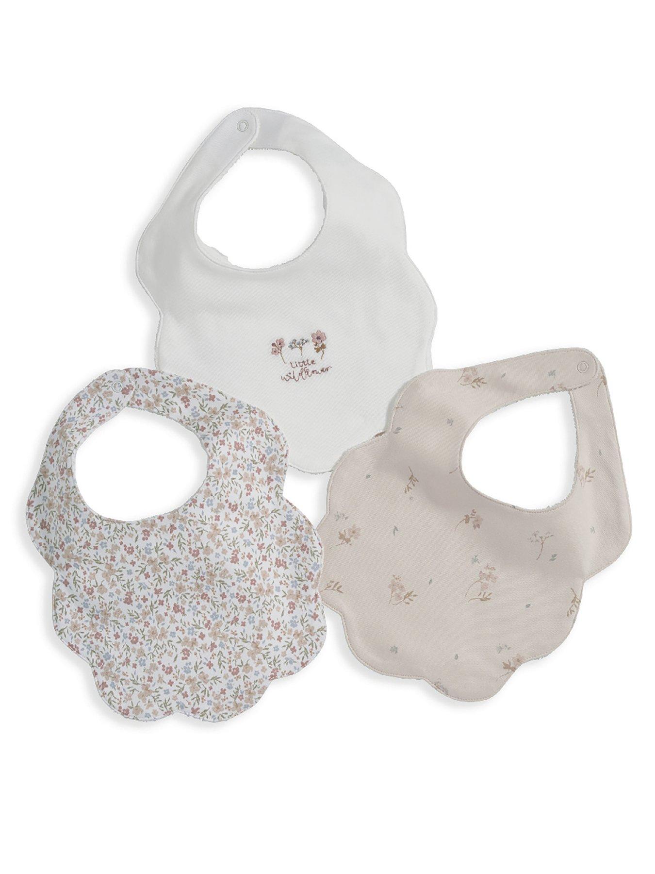 mamas-papas-baby-girls-3-pack-floral-scalloped-bibs-pink