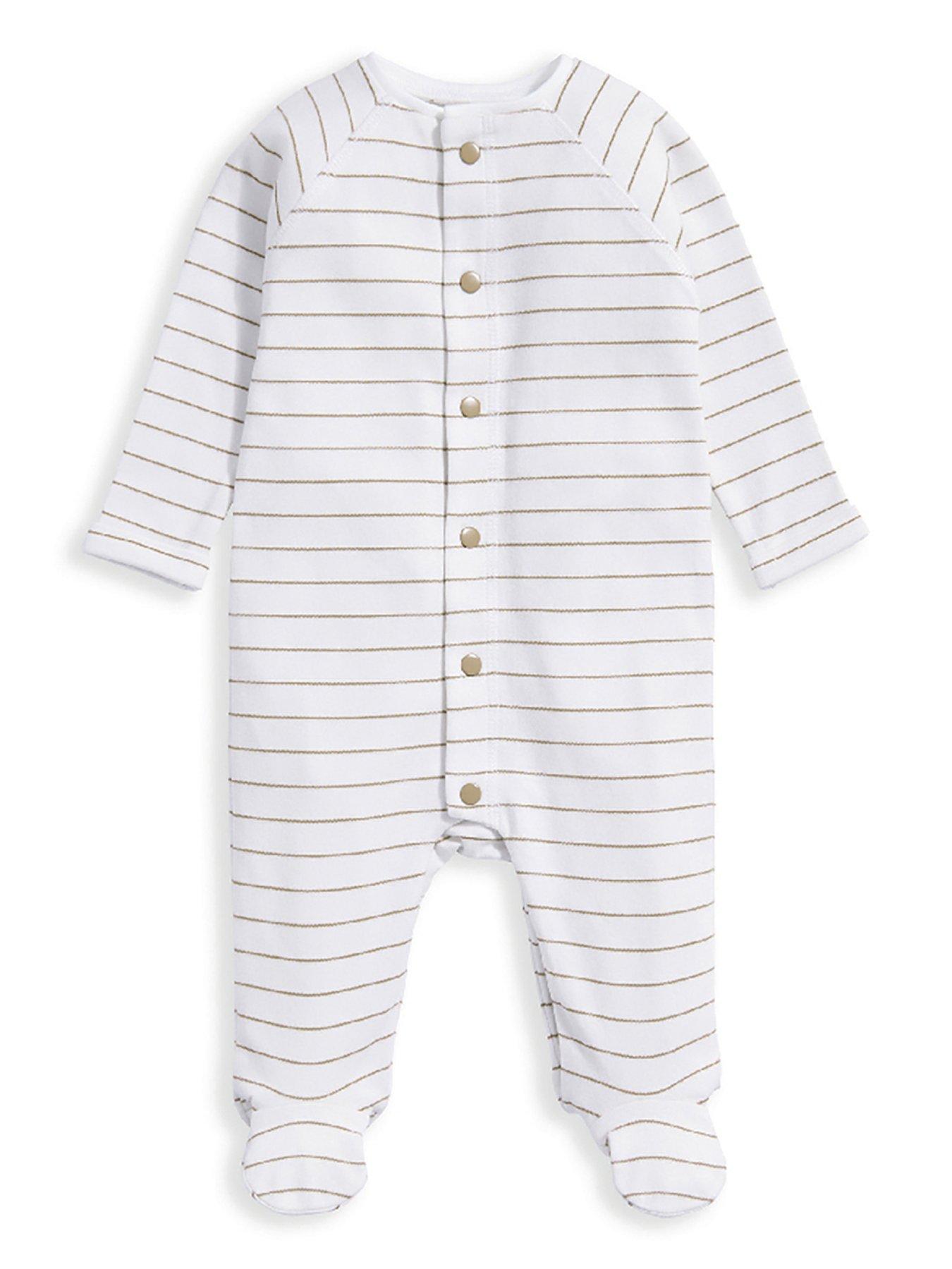 mamas-papas-baby-boys-stripe-popper-detail-sleepsuit-brown